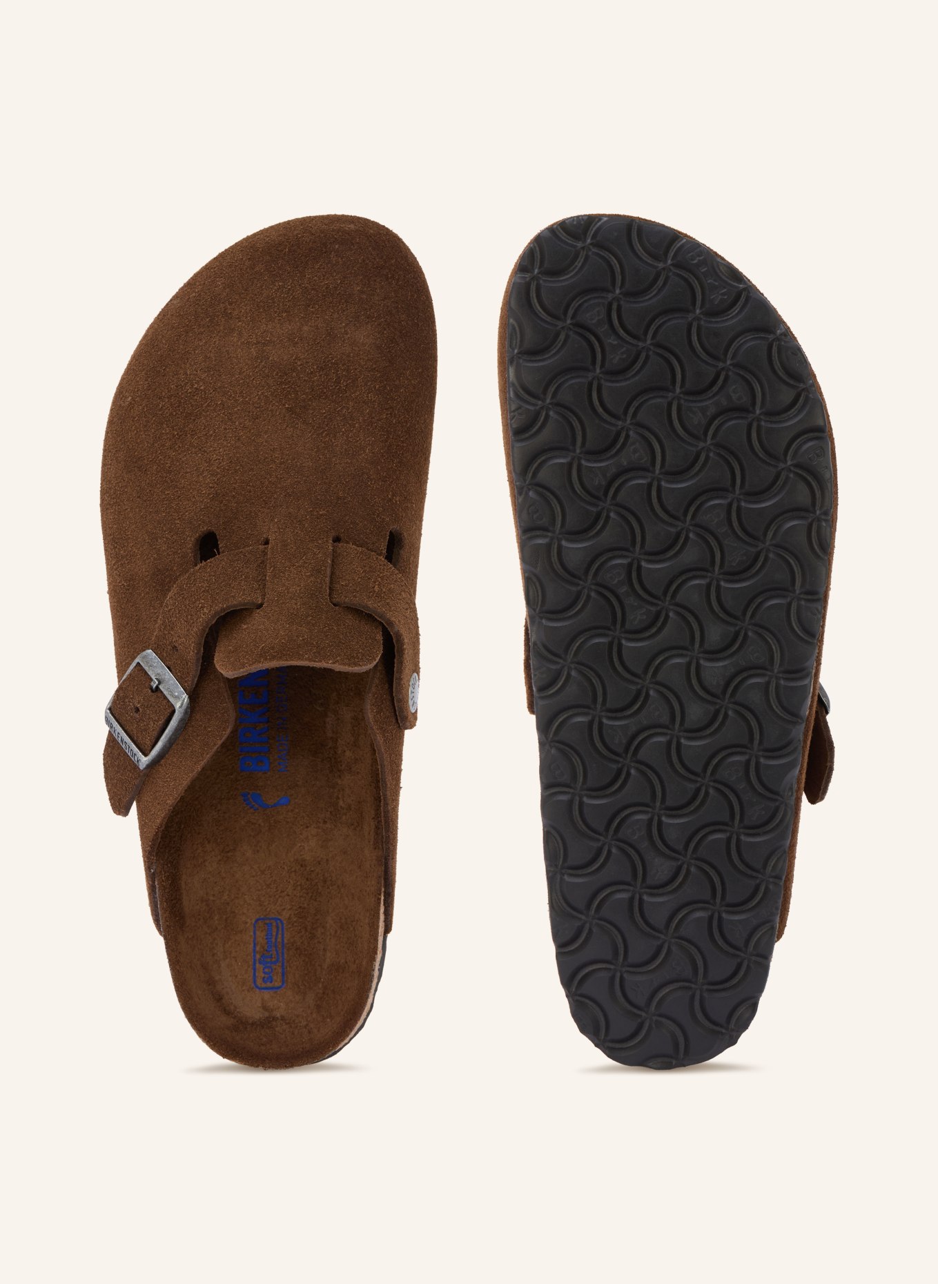 BIRKENSTOCK Slippers BOSTON: MARRON FONCÉ