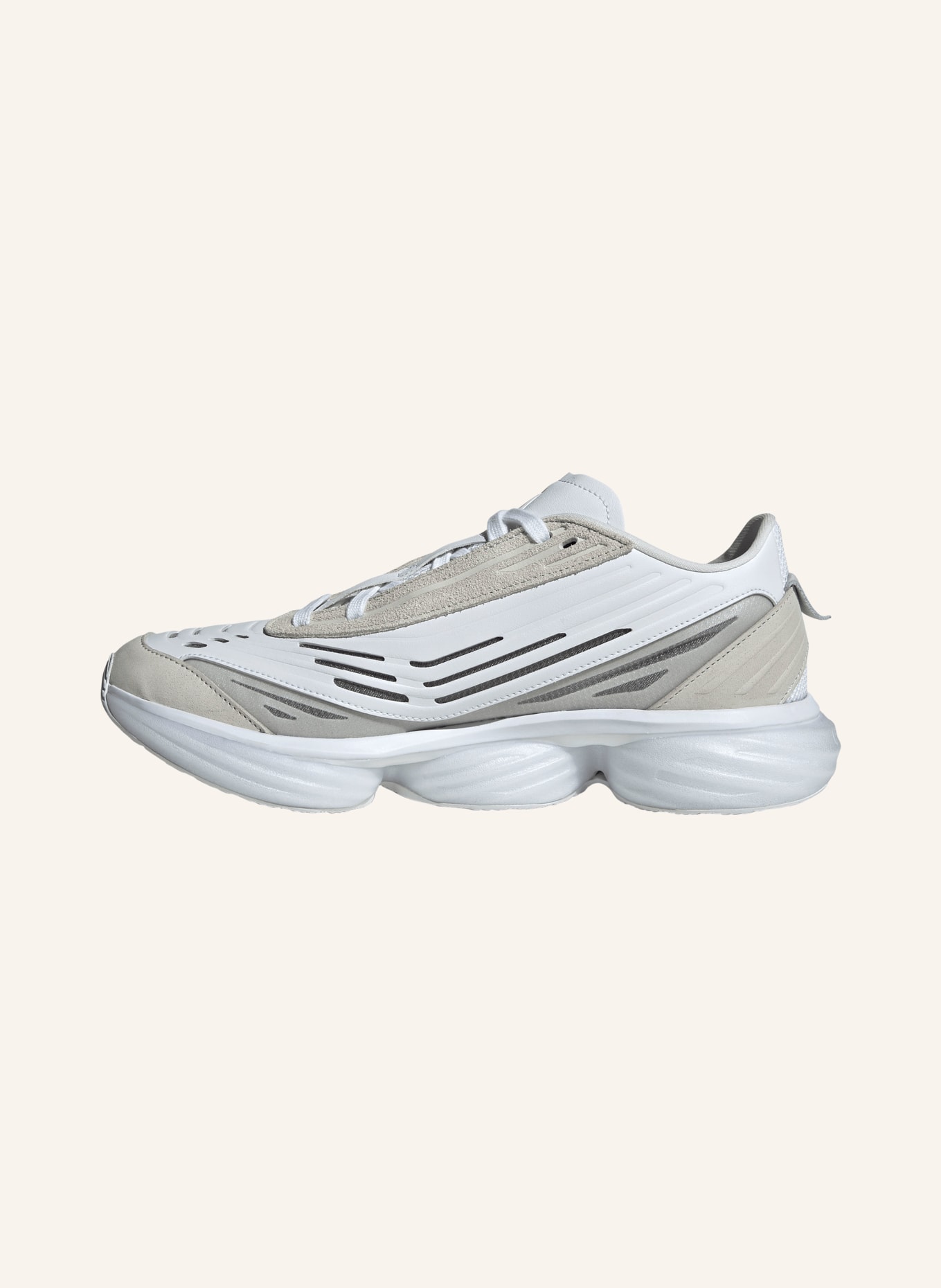 adidas LIGHTBLAZE POD+ Sneakers: WHITE / CREAM / GRAY
