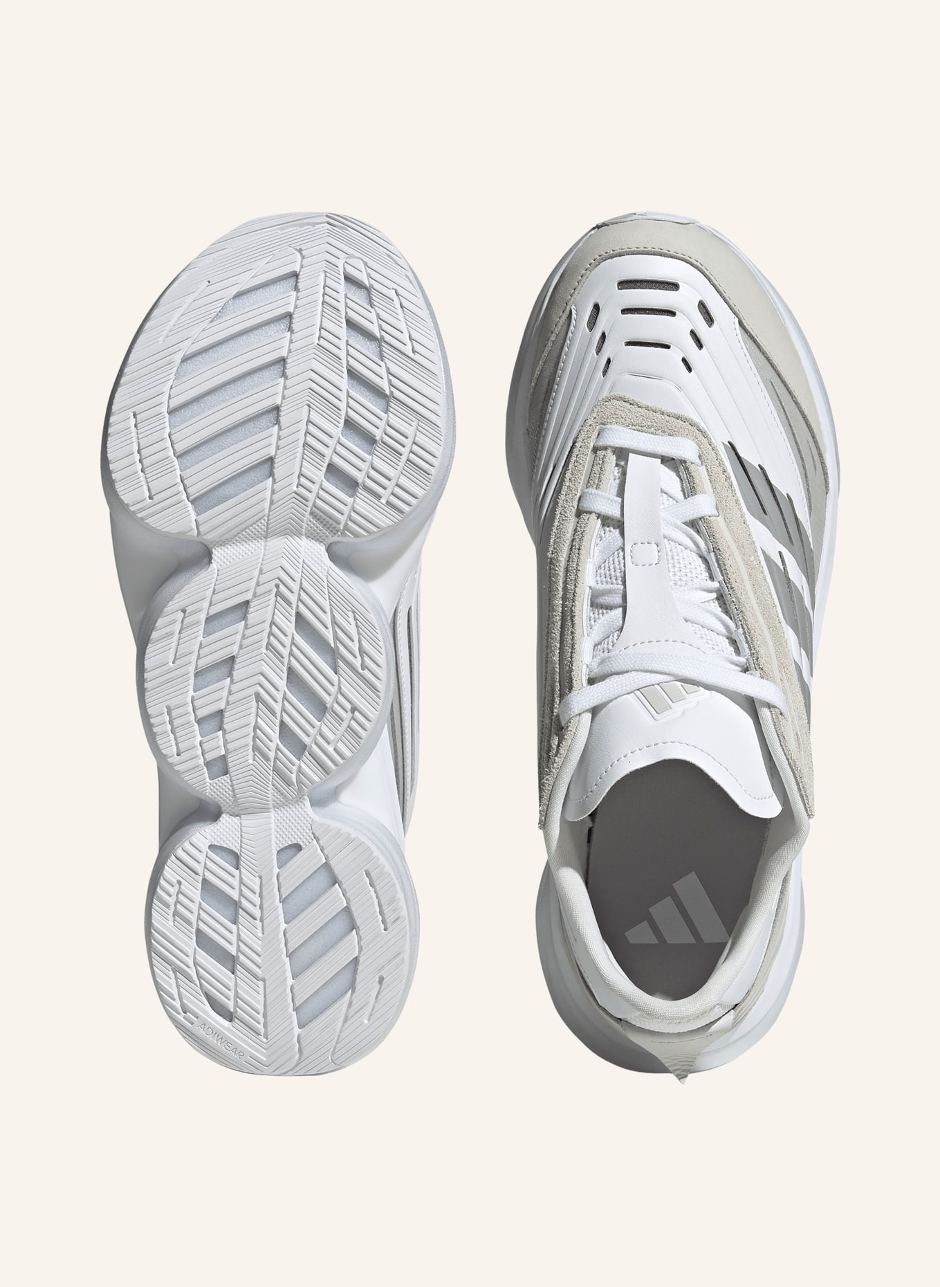 adidas LIGHTBLAZE POD+ Sneakers: WHITE / CREAM / GRAY