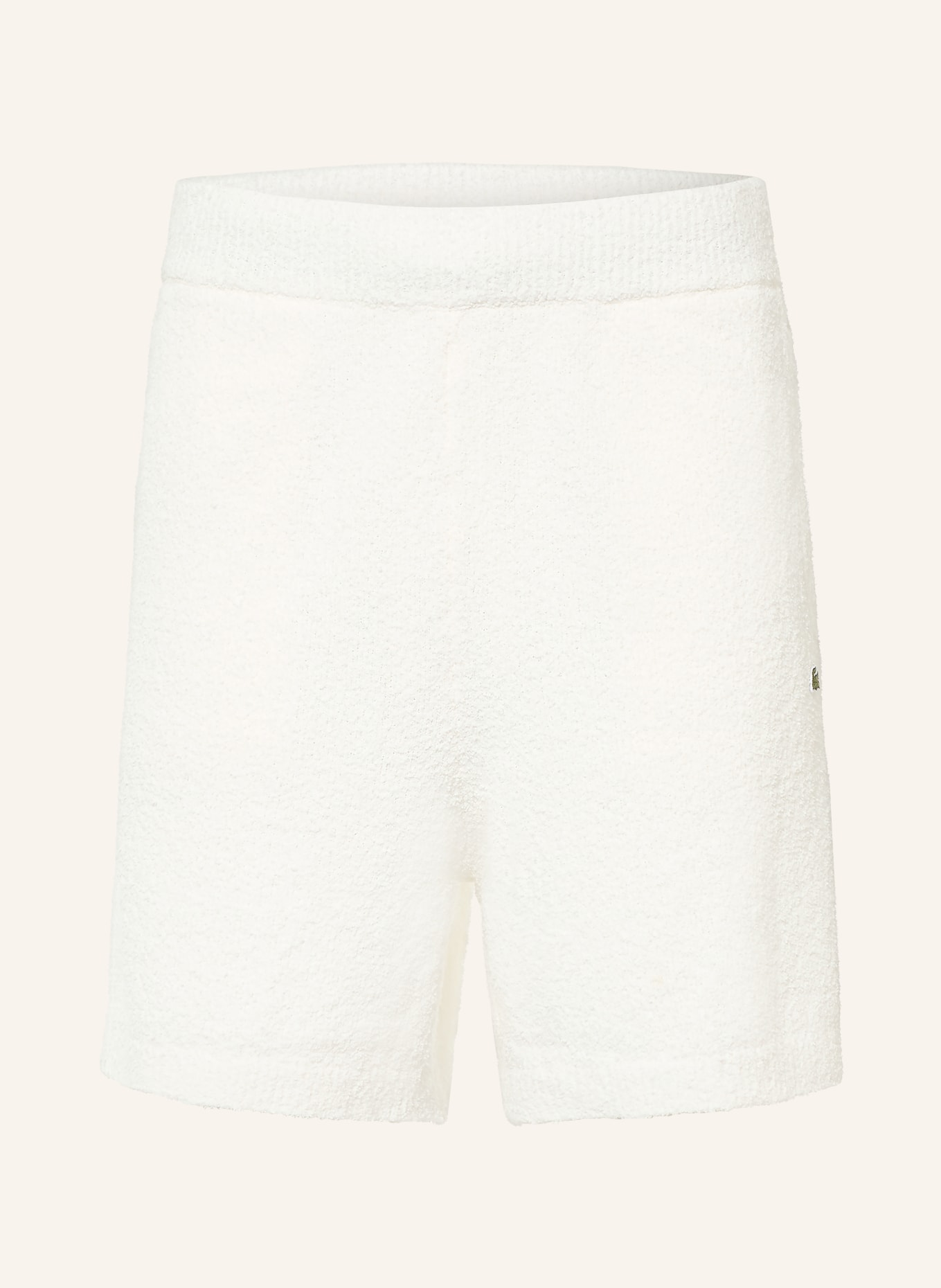 LACOSTE Frotteeshorts: WEISS