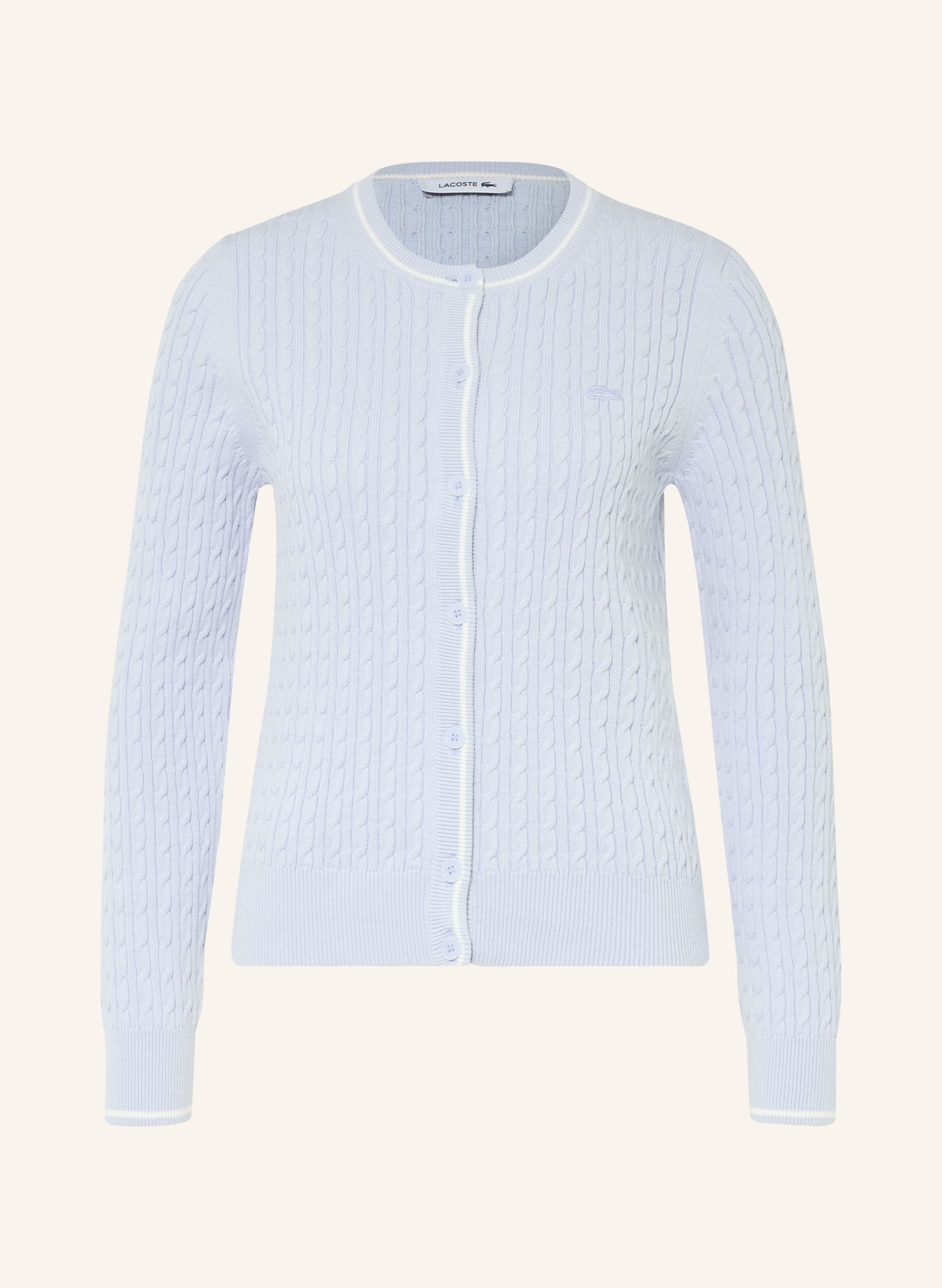 LACOSTE Kardigan: JASNONIEBIESKI