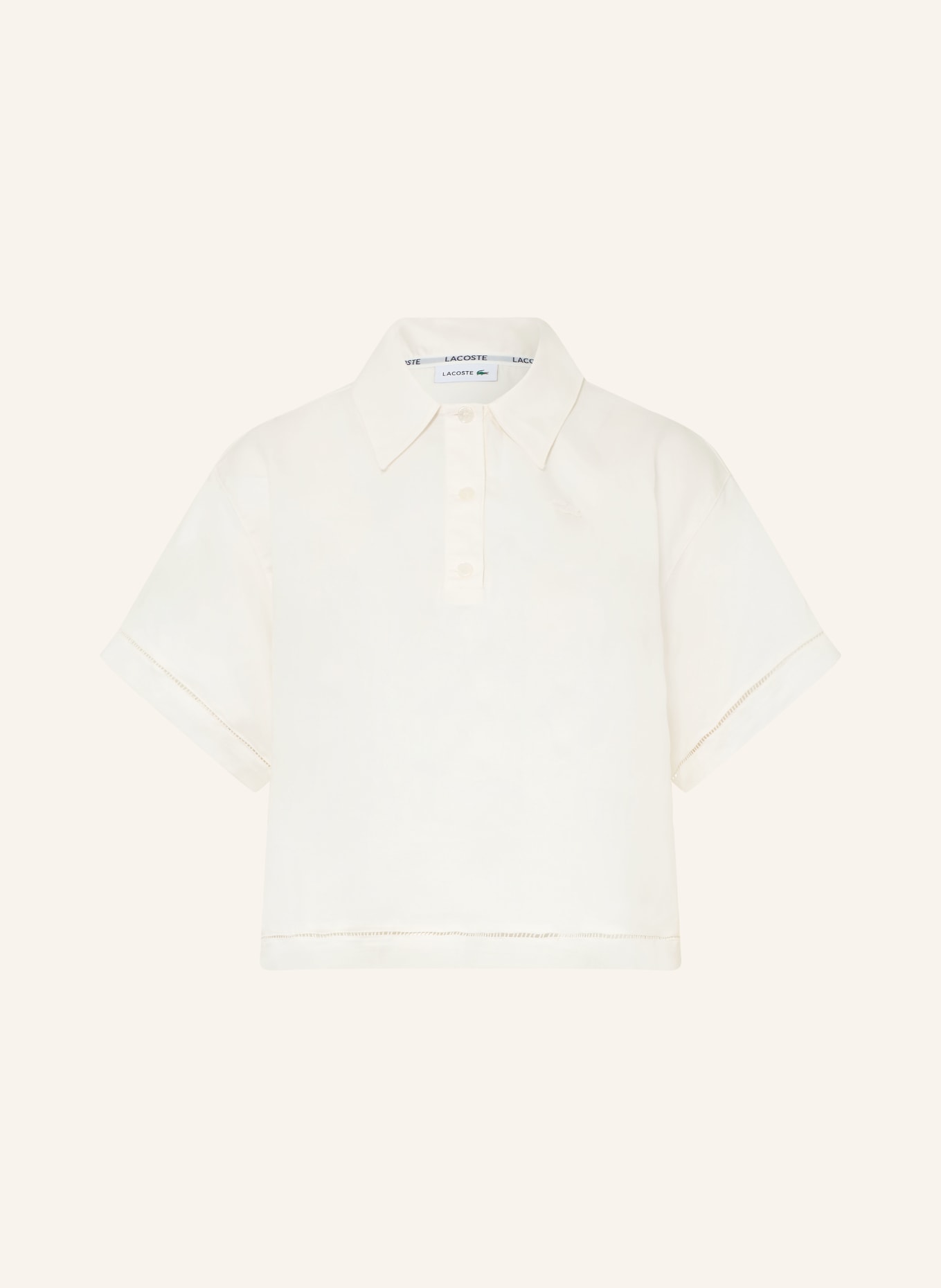 LACOSTE Blusenshirt: WEISS