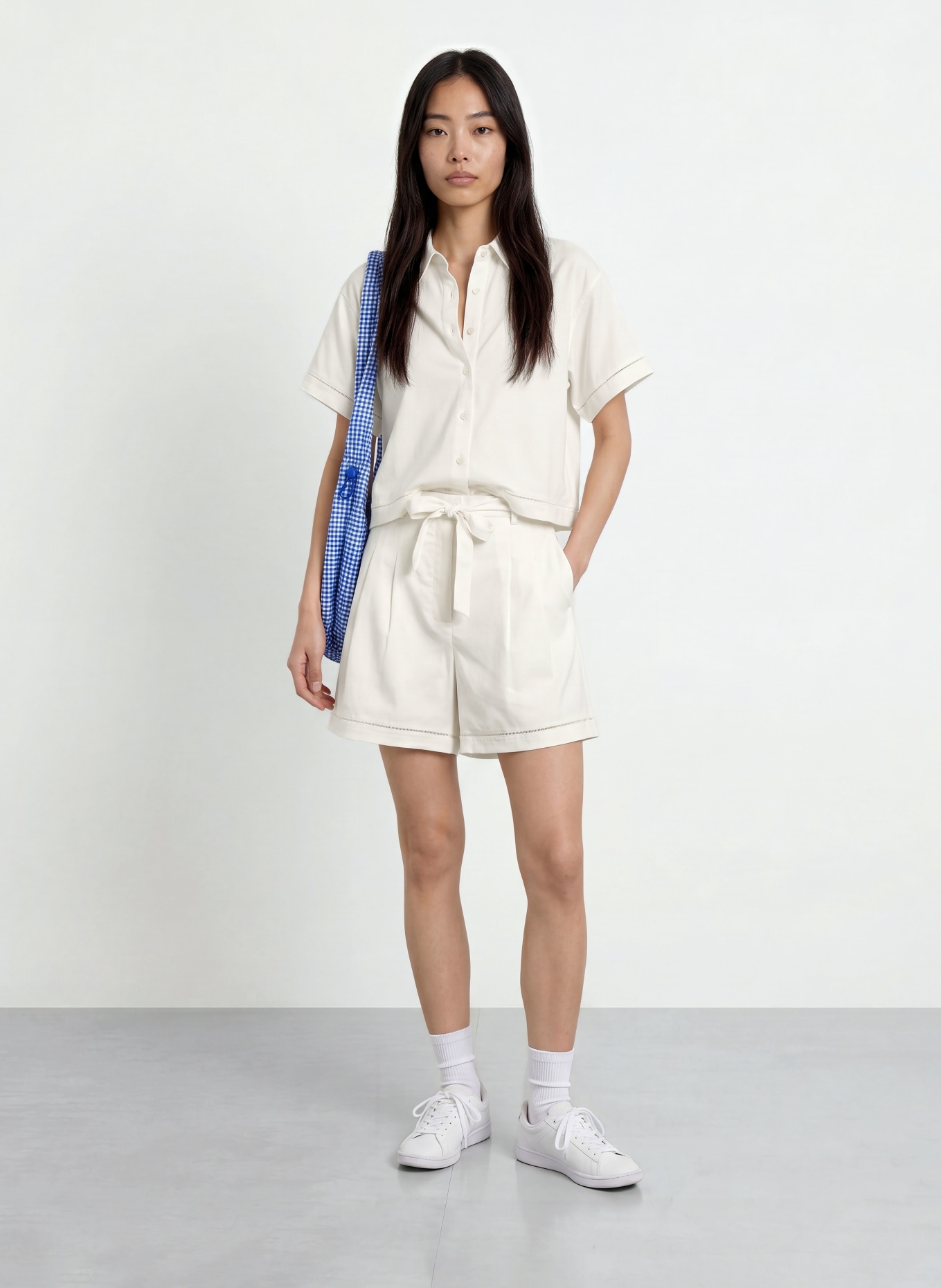LACOSTE Blusenshirt: WEISS