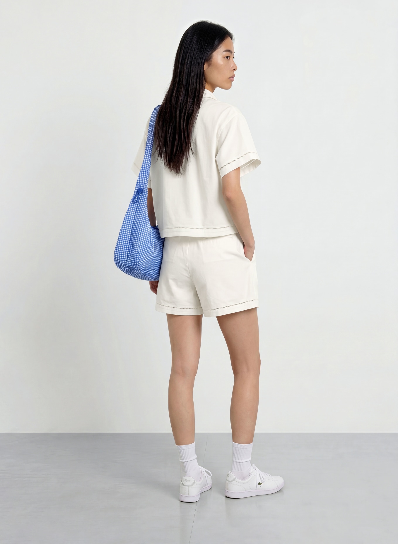 LACOSTE Blusenshirt: WEISS