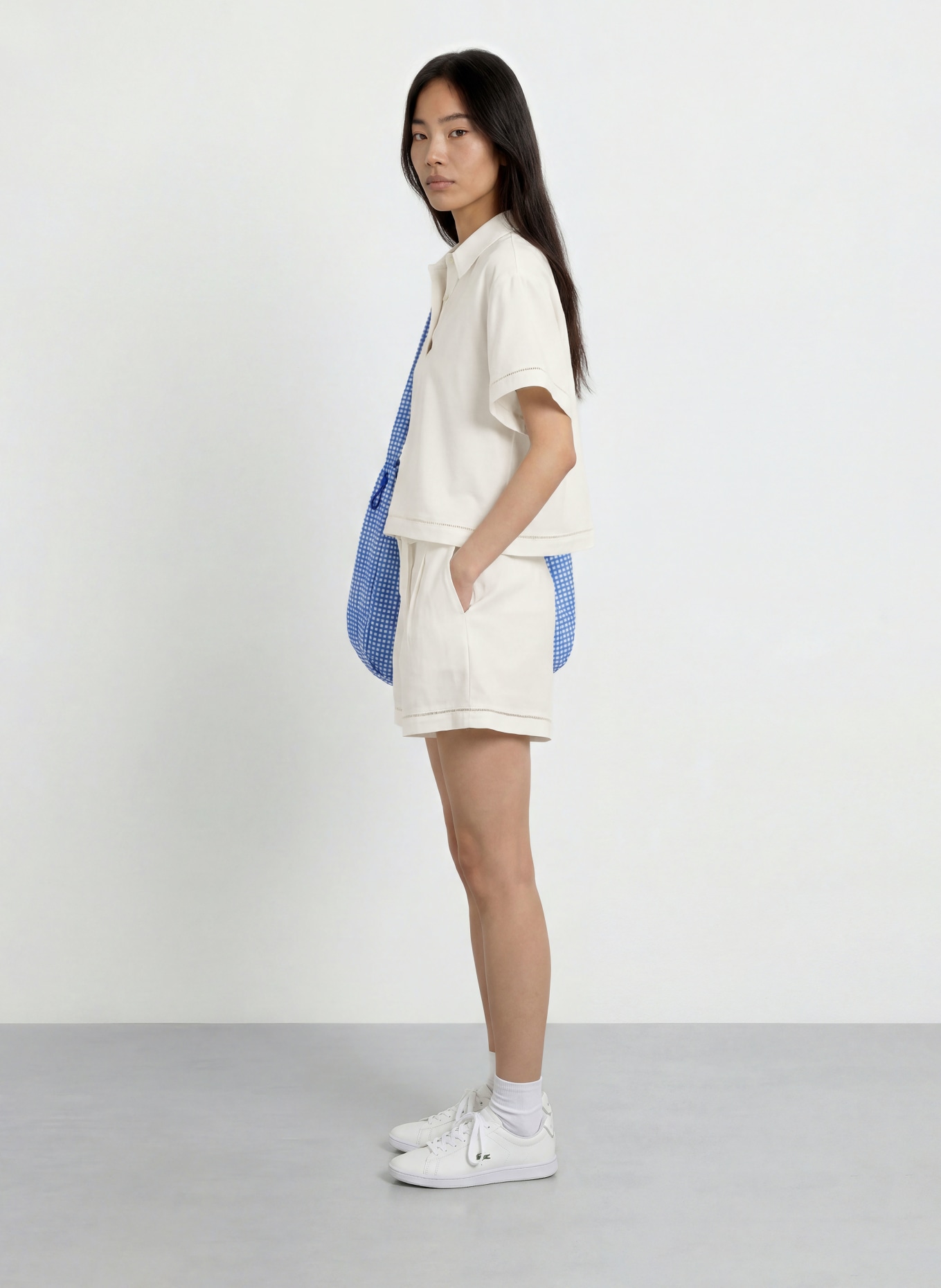 LACOSTE Blusenshirt: WEISS