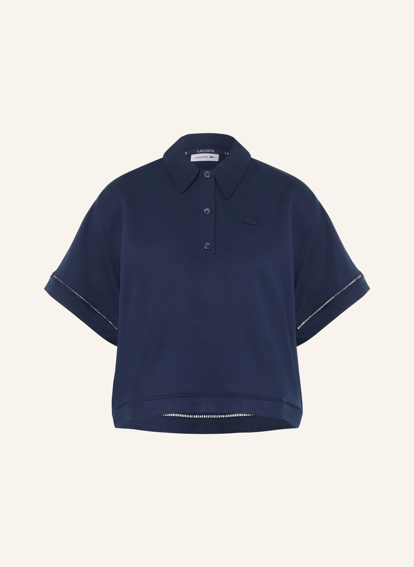 LACOSTE Bluzka koszulowa: GRANATOWY