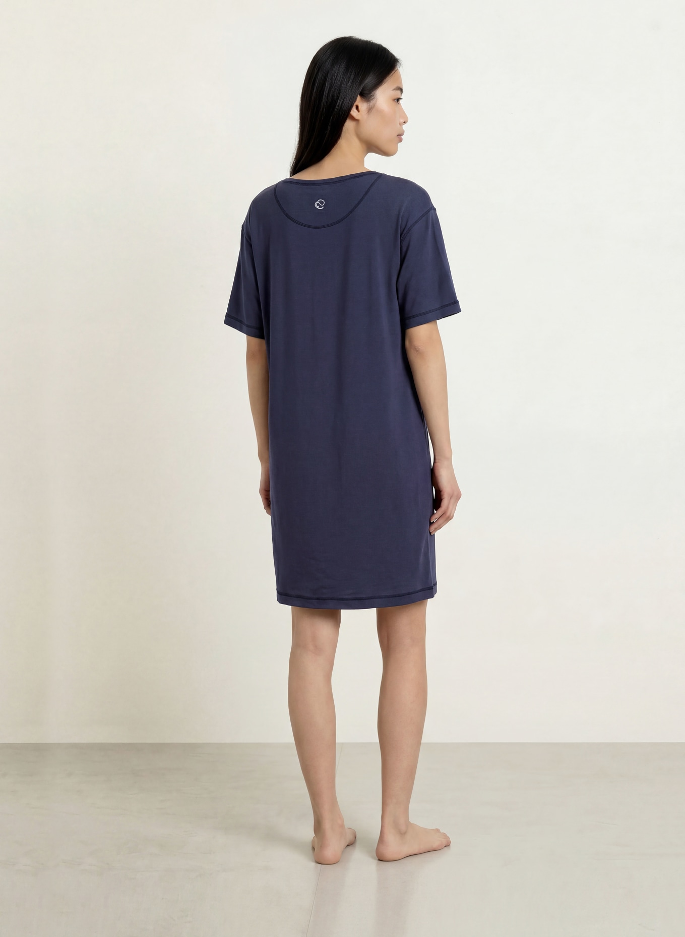 CALIDA Chemise de nuit DEEPSLEEPWEAR BALANCING: BLEU FONCÉ