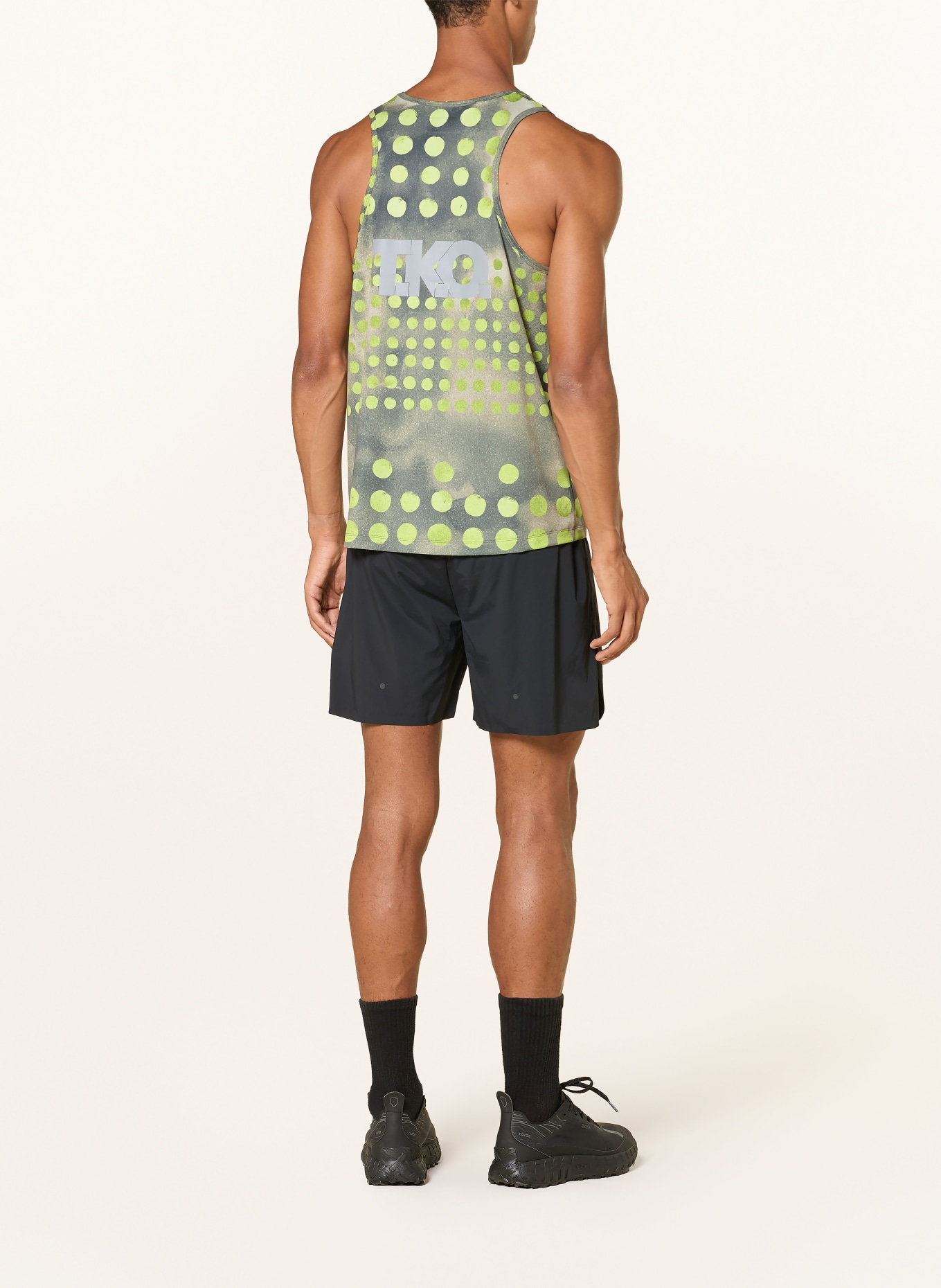 PAS NORMAL STUDIOS Sporttop T.K.O. BALANCE: KAKI / NEONGROEN