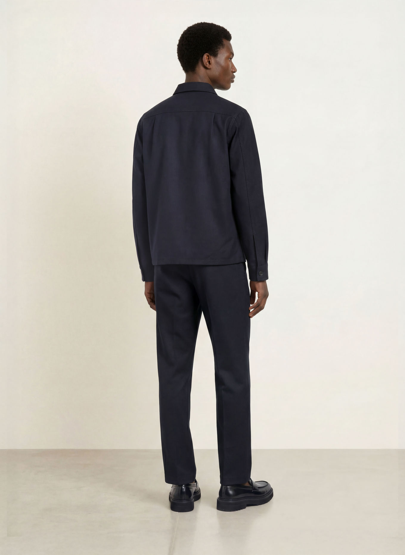 FRED PERRY Overjacket: DONKERBLAUW