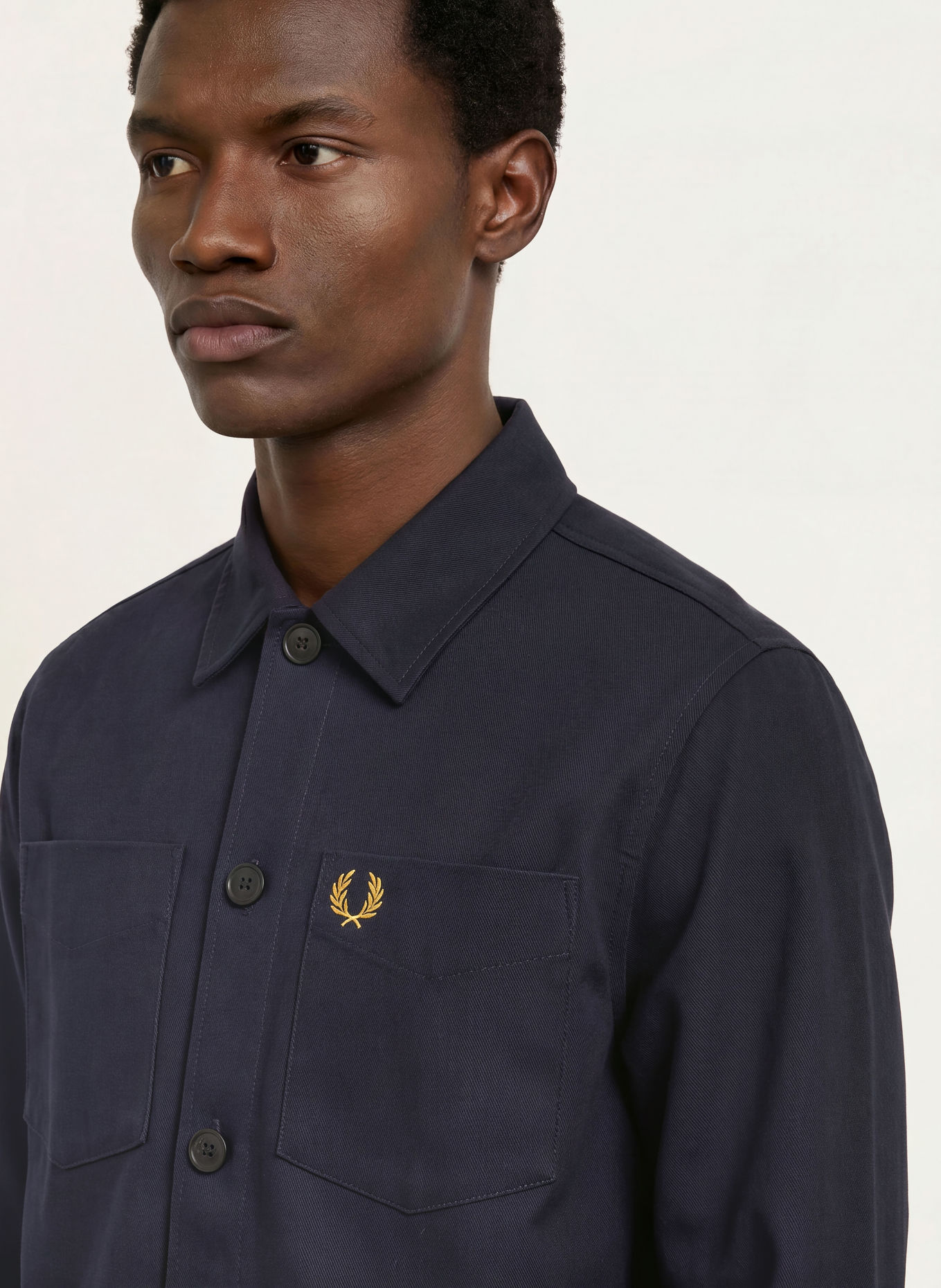 FRED PERRY Overjacket: DONKERBLAUW