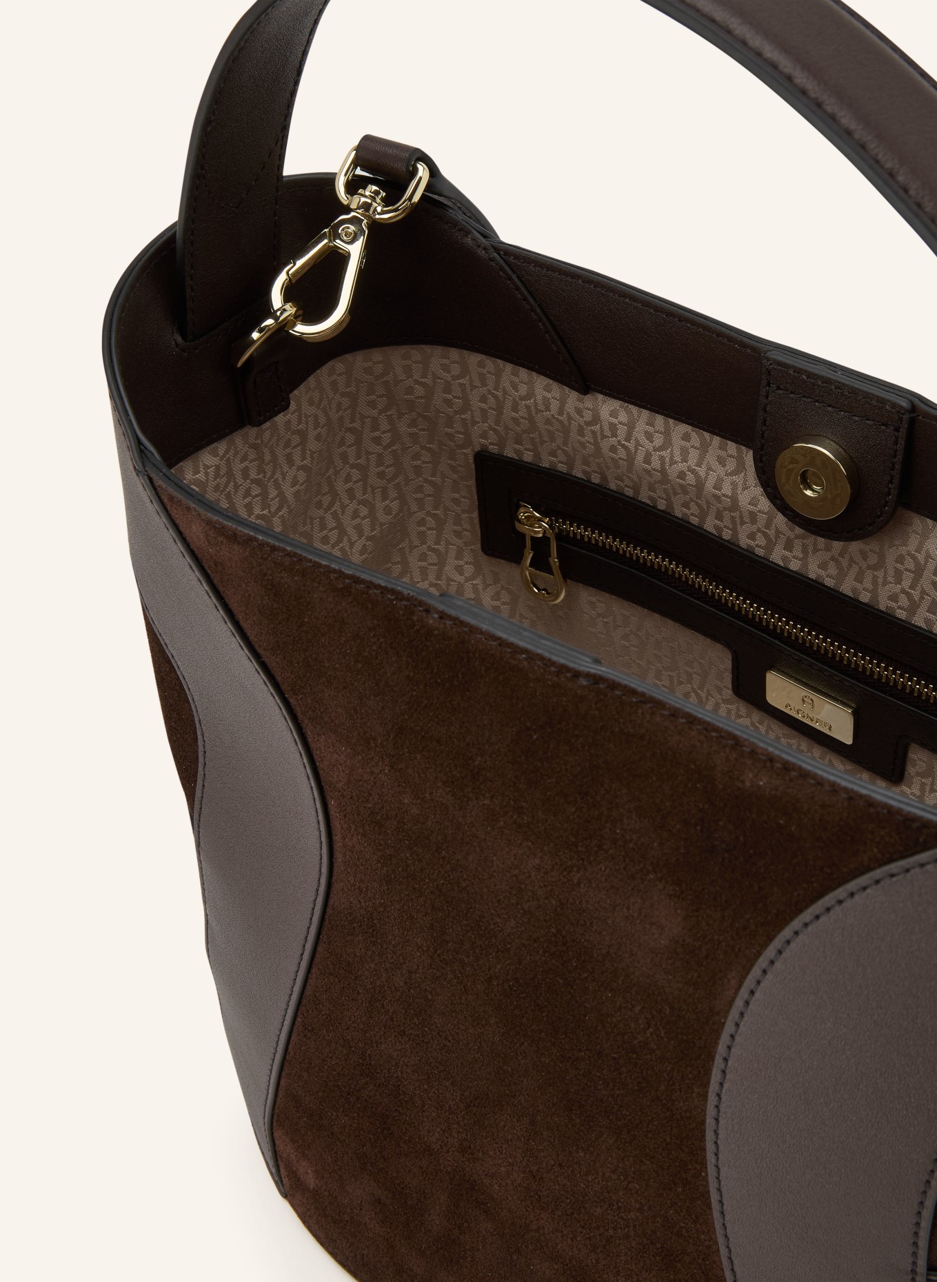 AIGNER Handtasche DEBORAH: DUNKELBRAUN