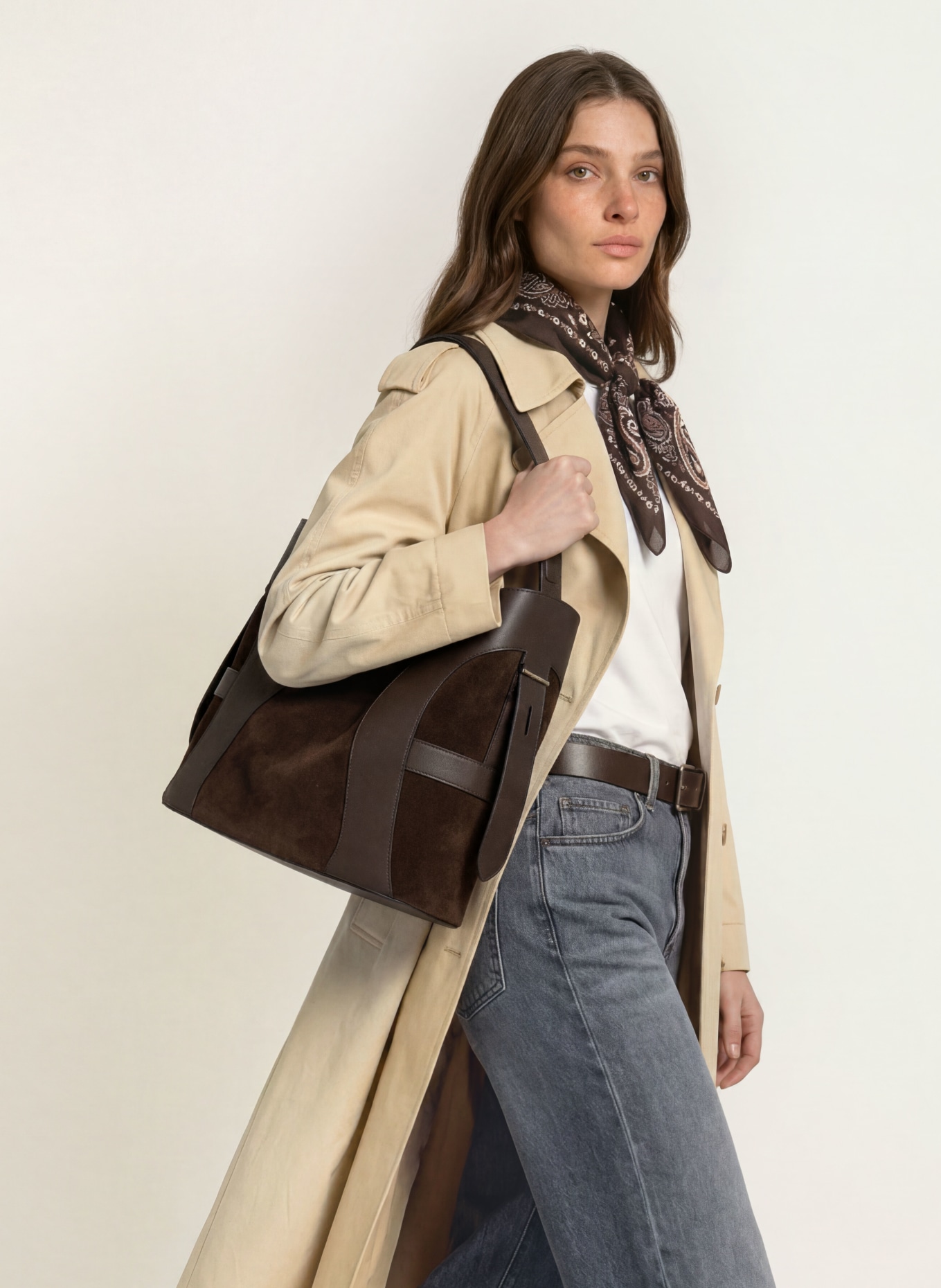 AIGNER DEBORAH LARGE tote bag: DARK BROWN