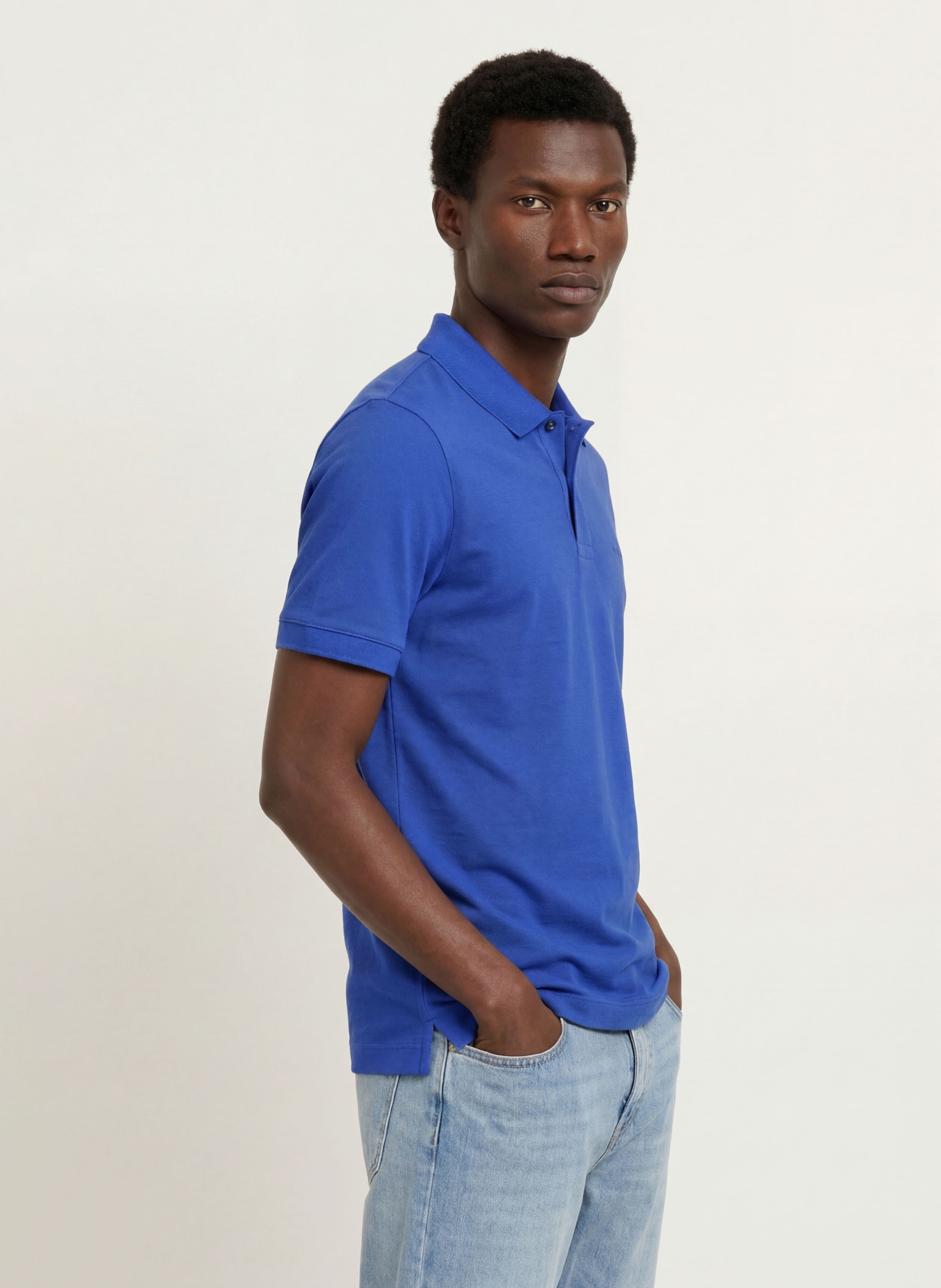 BOSS Piqué-Poloshirt PALLAS Regular Fit: BLAU