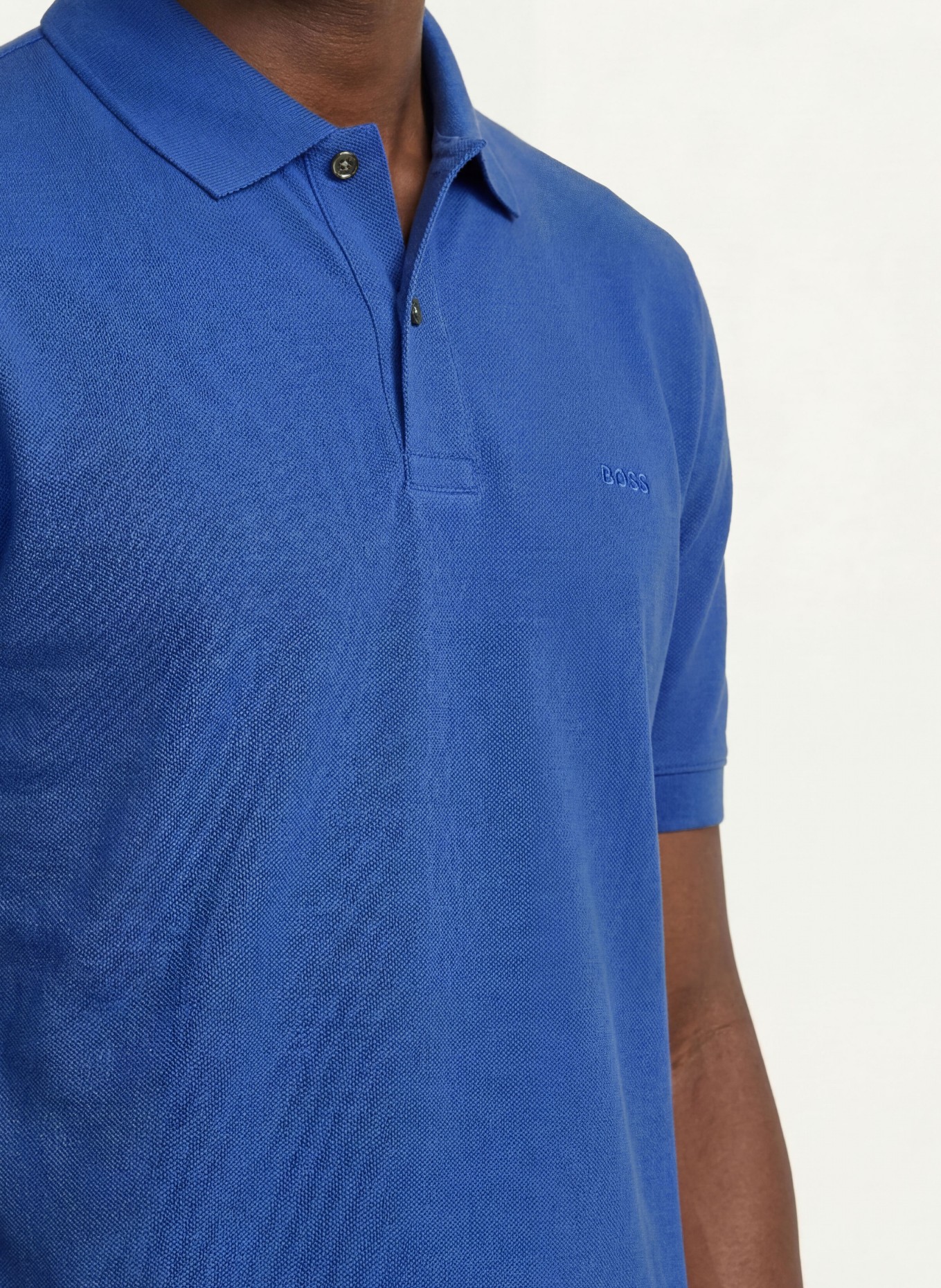 BOSS Piqué-Poloshirt PALLAS Regular Fit: BLAU
