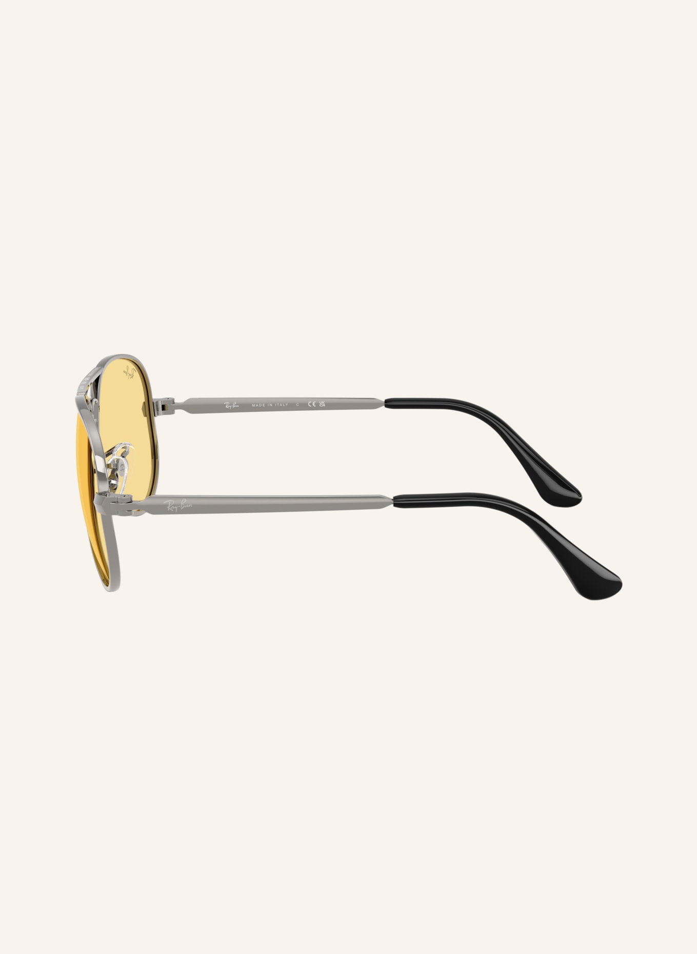 Ray-Ban Sonnenbrille RB3925: DUNKELGRAU/ GELB