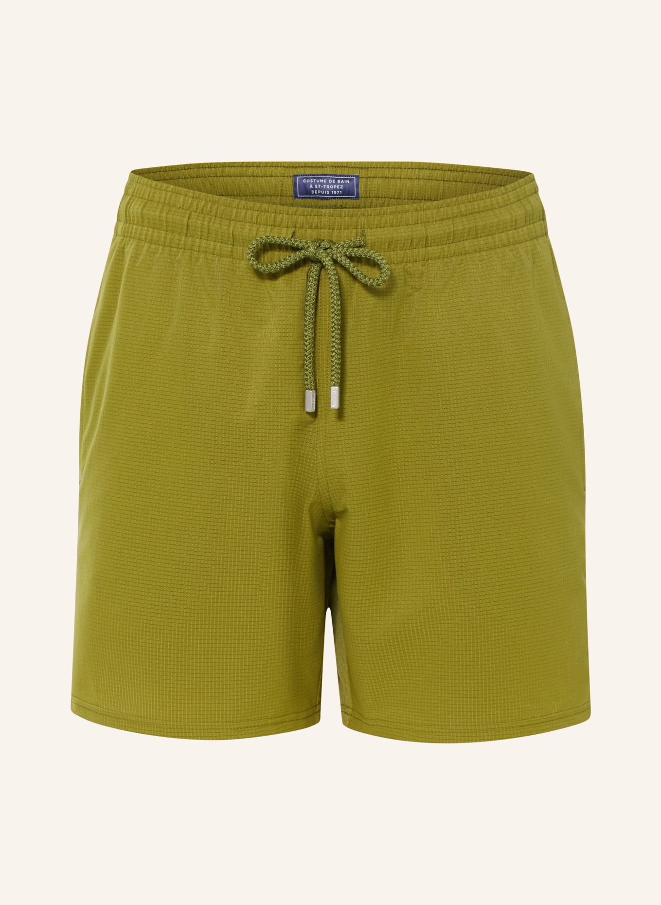 VILEBREQUIN SOLID swim shorts: OLIVE