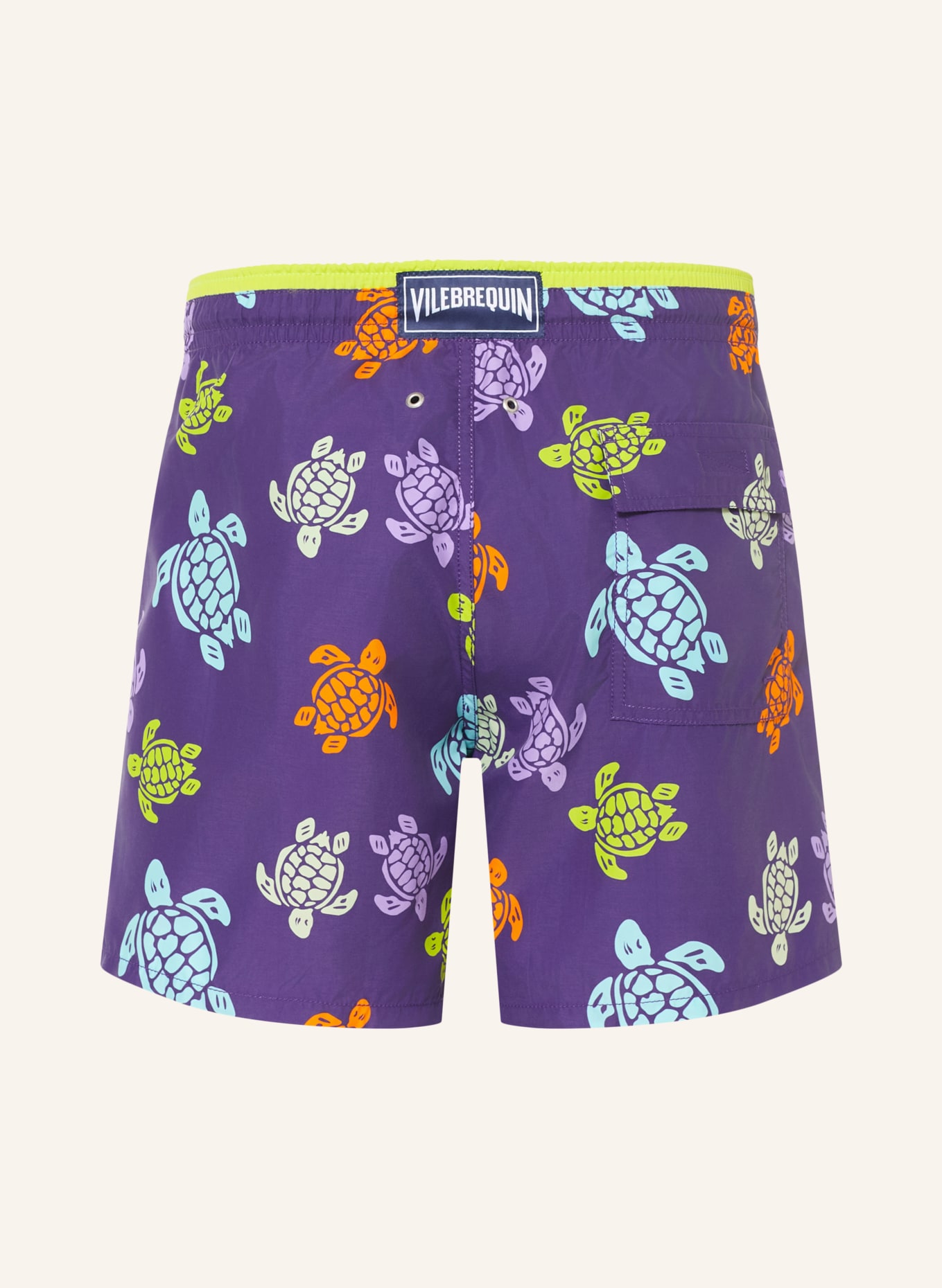 VILEBREQUIN Badeshorts TORTUES MULTICOLORES: LILA / ORANGE / HELLBLAU