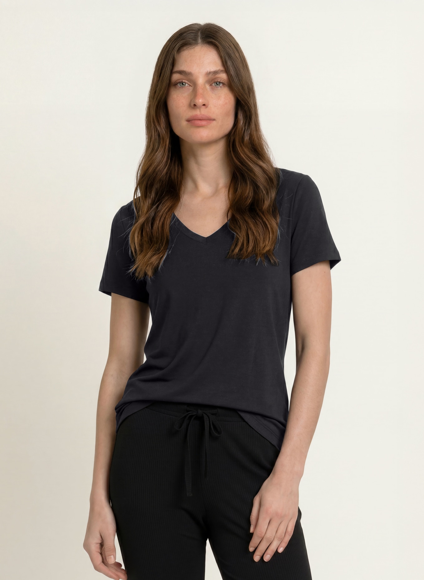 SCHIESSER Schlafshirt MIX+RELAX: SCHWARZ