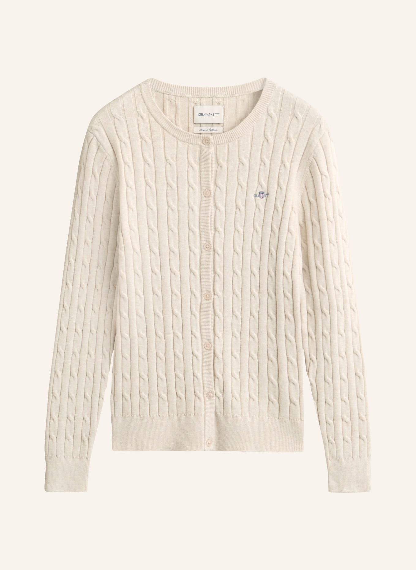 GANT vest: LICHTBRUIN