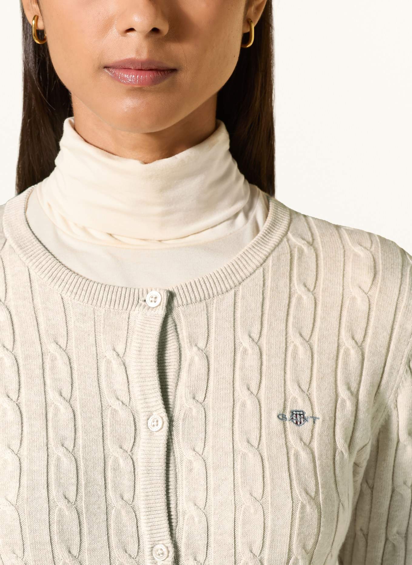 GANT vest: LICHTBRUIN