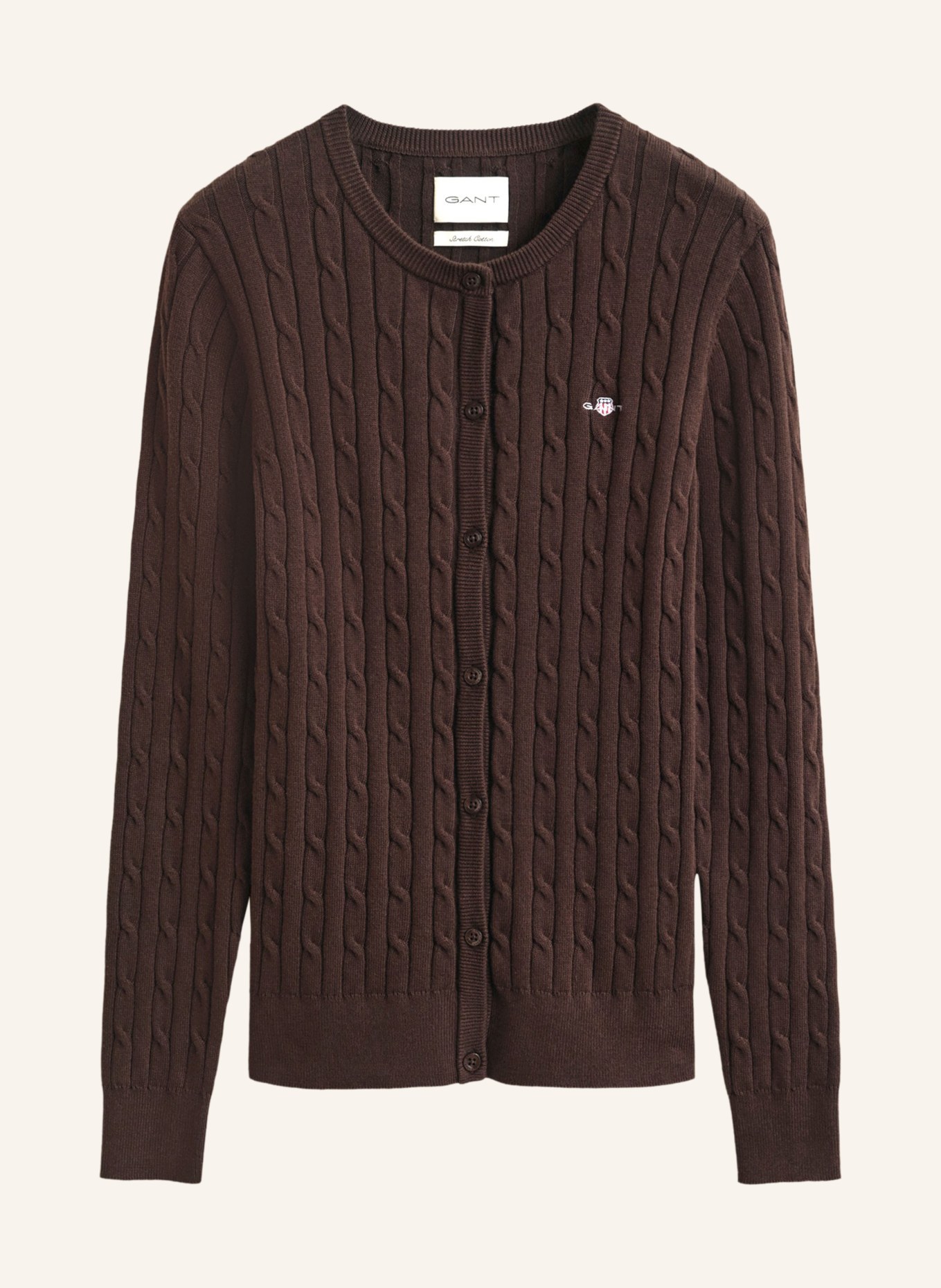 GANT vest: MARRON FONCÉ