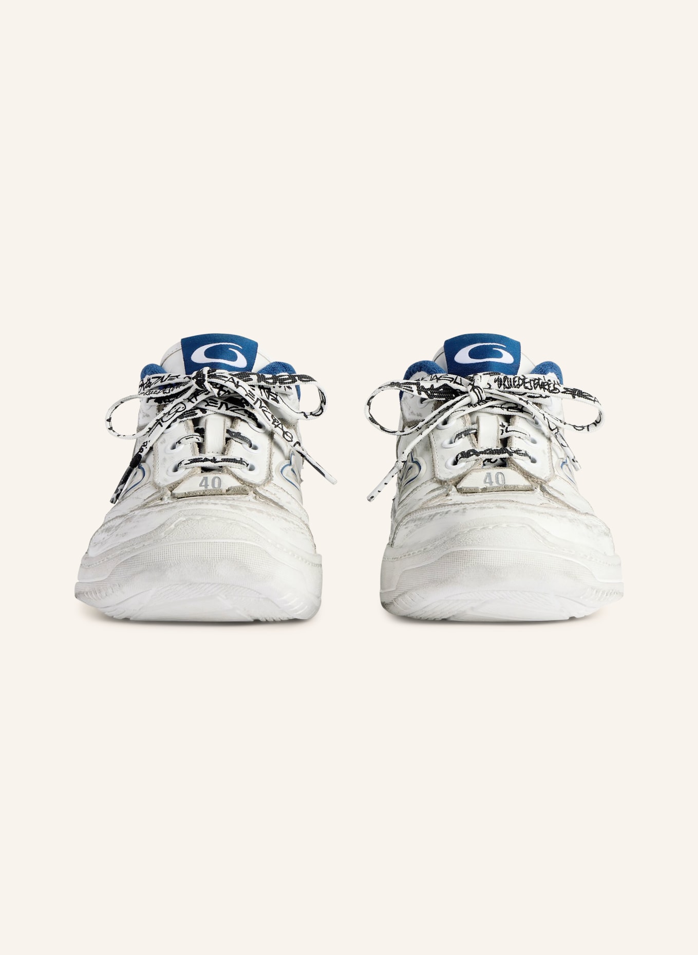 BALENCIAGA Sneaker: WEISS / BLAU