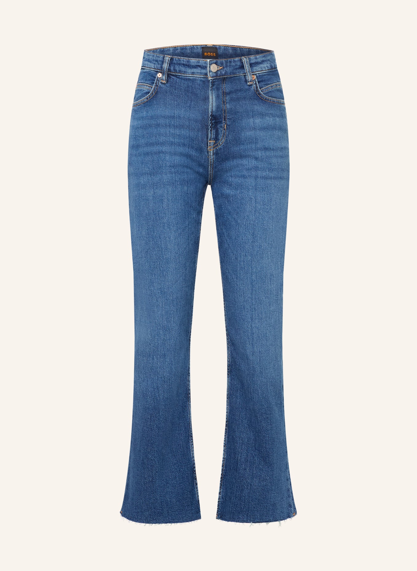 BOSS Cropped jeans SOFT KICK FLARE: 403 DARK BLUE