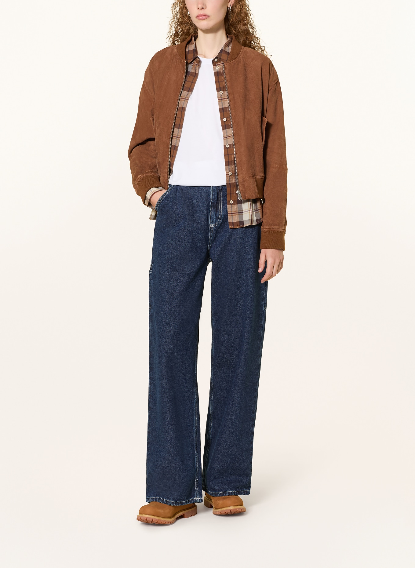 carhartt WIP Wide Leg Jeans JENS: 0106 Blue stone washed