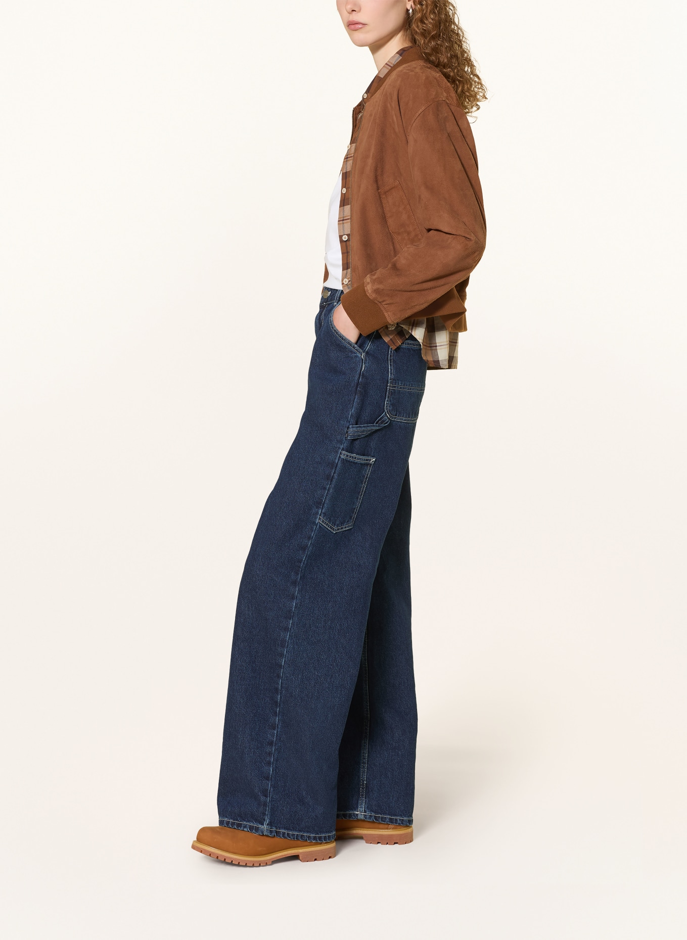carhartt WIP Wide Leg Jeans JENS: 0106 Blue stone washed