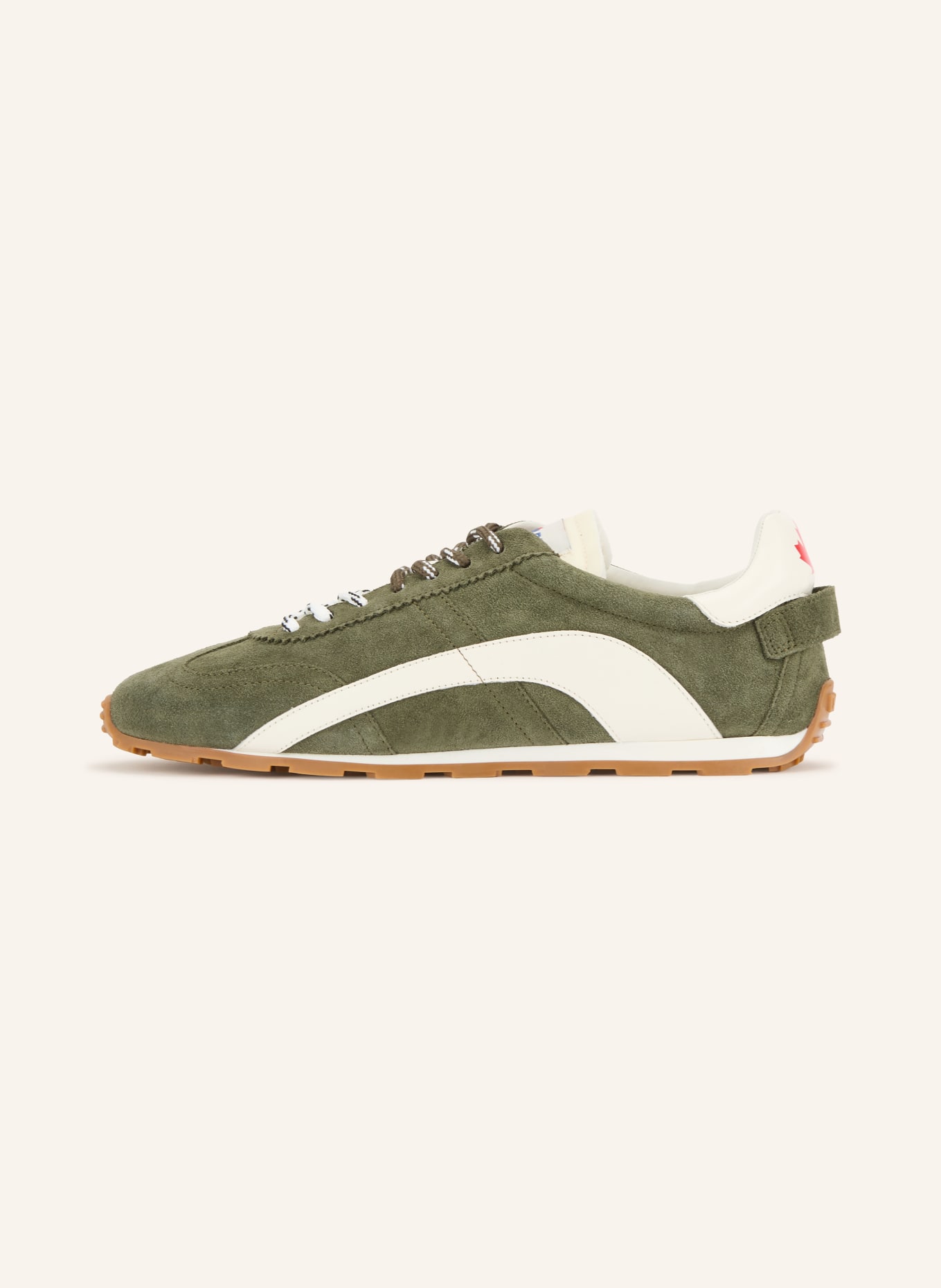DSQUARED2 Sneaker: KAKI / CRÈME / WIT