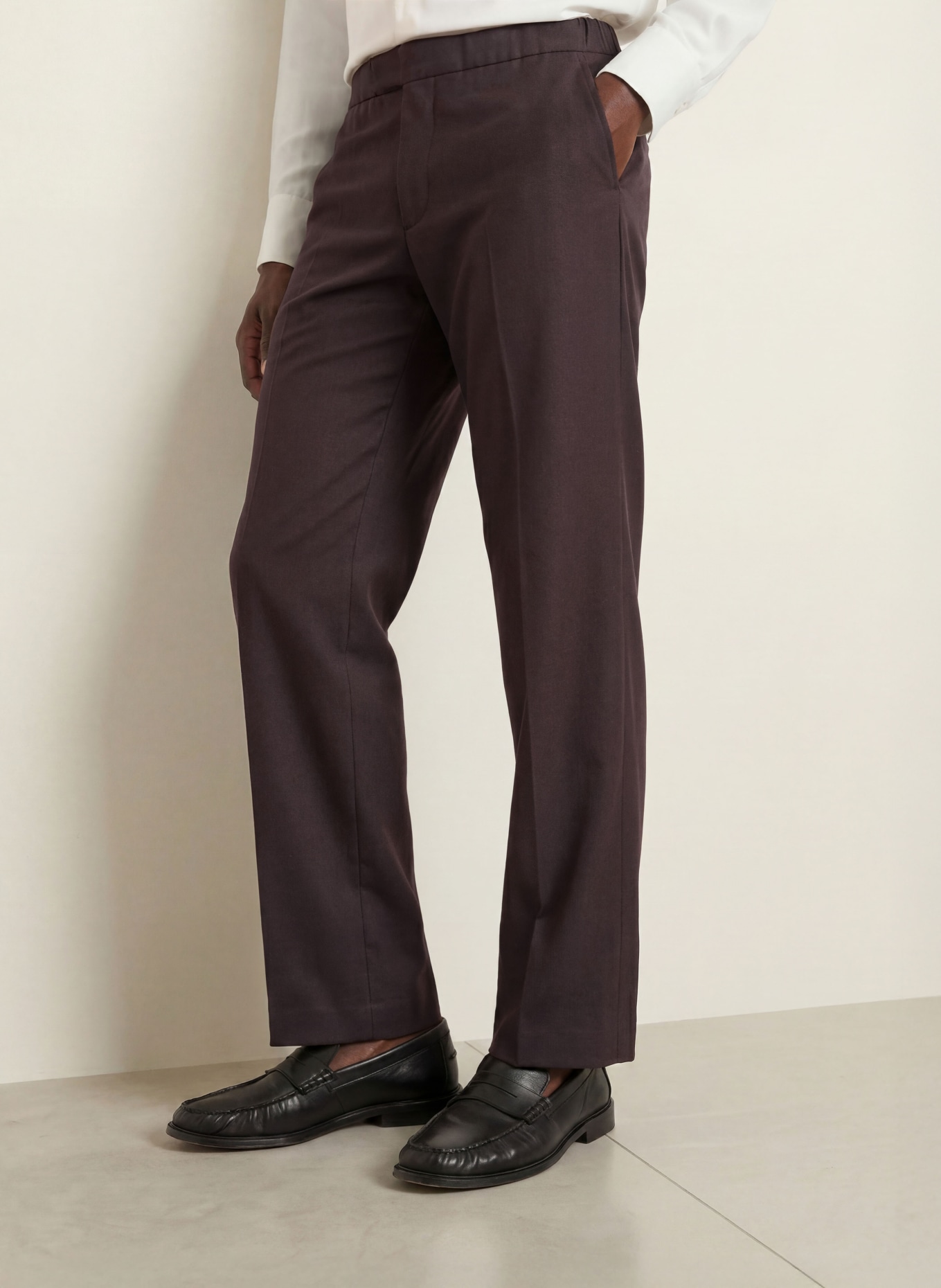 SANDRO Chino Regular Fit: DUNKELBRAUN
