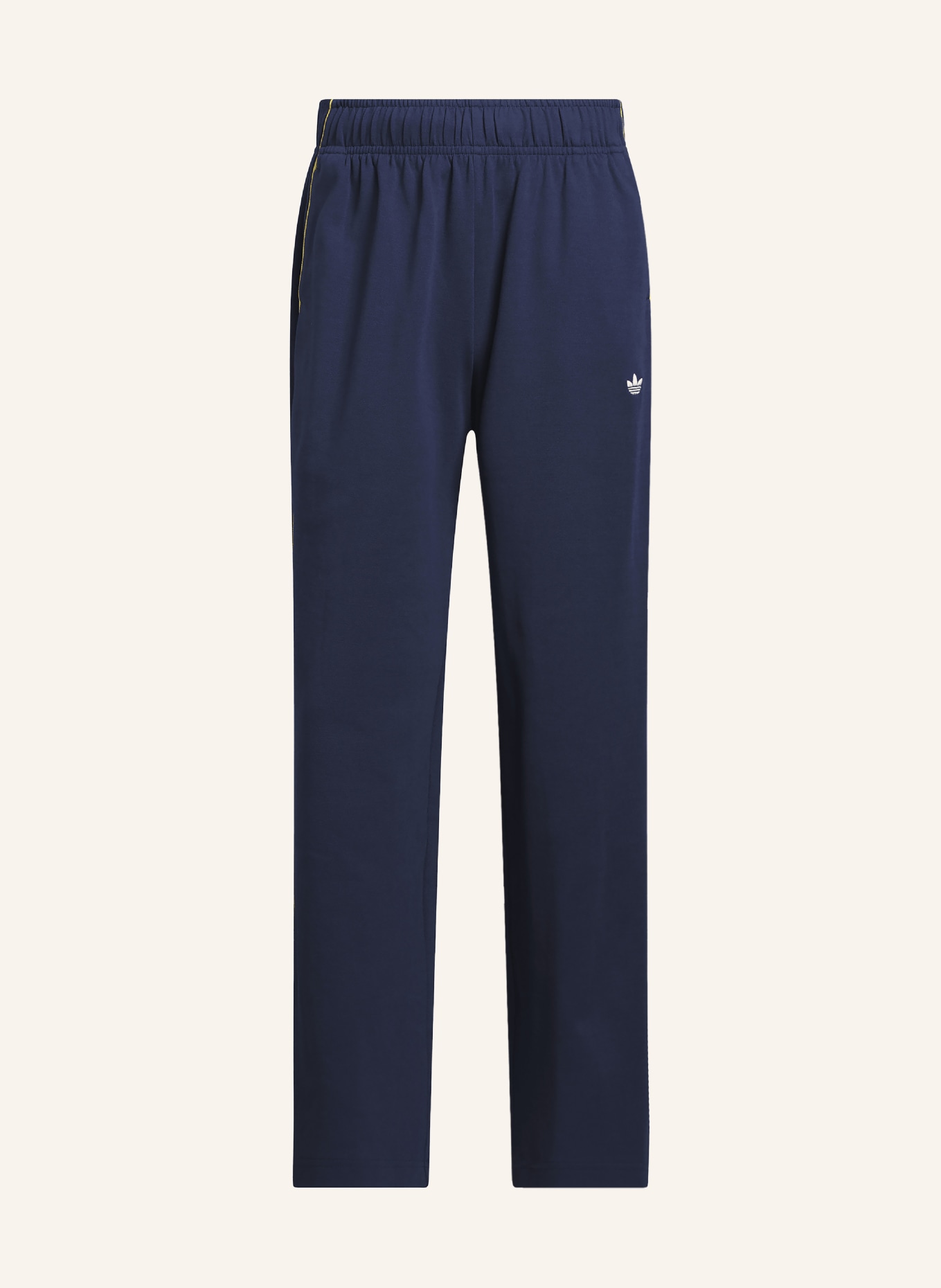 adidas Originals Trackpants CITY TERRACE in een mix van materialen: DONKERBLAUW / GEEL