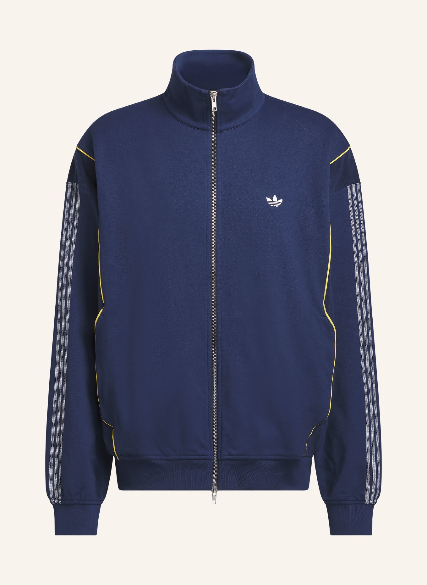 adidas Originals Trainingsjas CITY TERRACE in een materiaalmix: DONKERBLAUW / GEEL / WIT