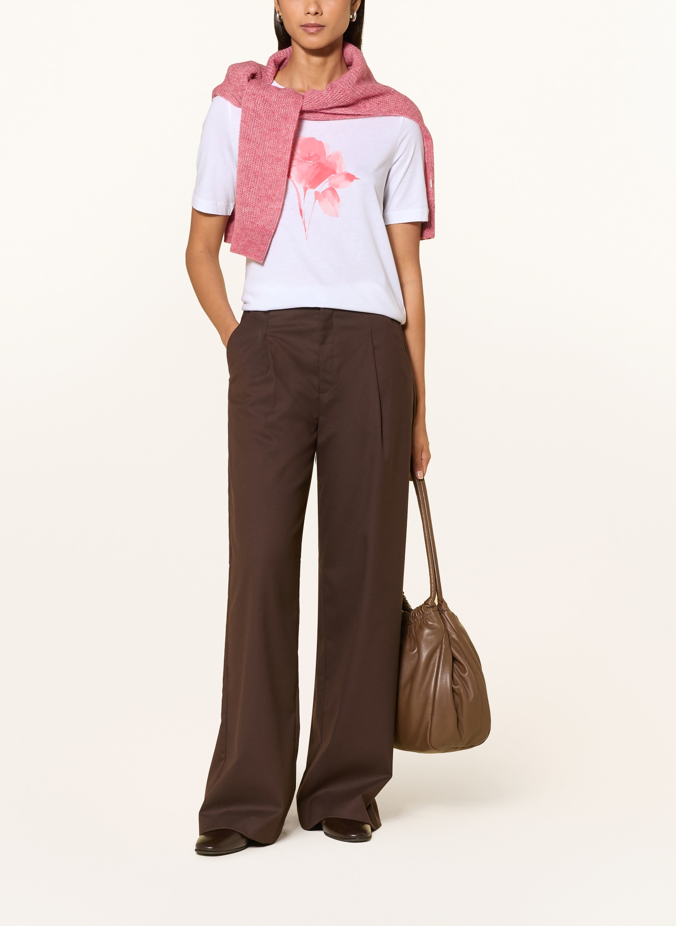 MAERZ MUENCHEN T-shirt: BLANC / ROSE