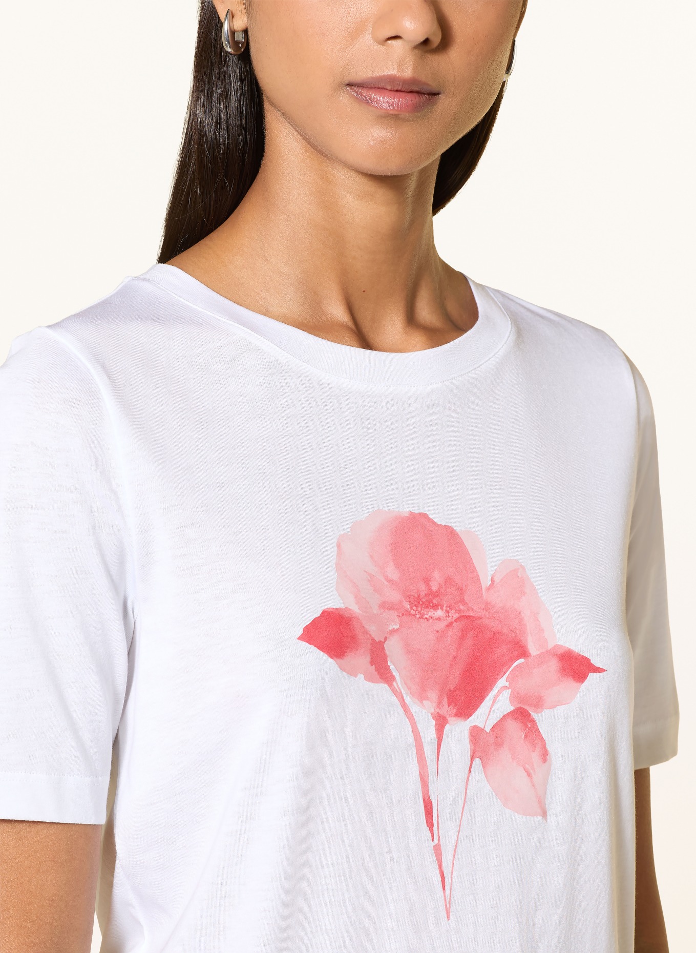MAERZ MUENCHEN T-shirt: BLANC / ROSE