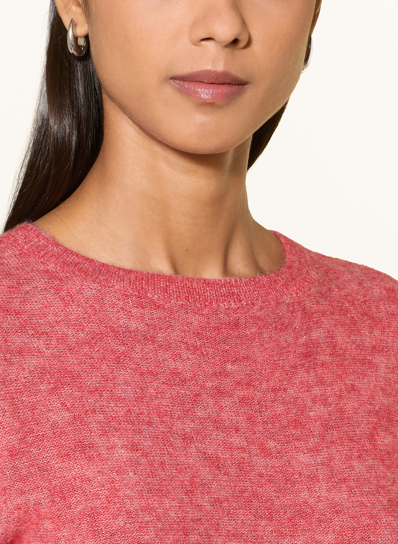 MAERZ MUENCHEN Pull en maille avec alpaga: ROUGE CLAIR