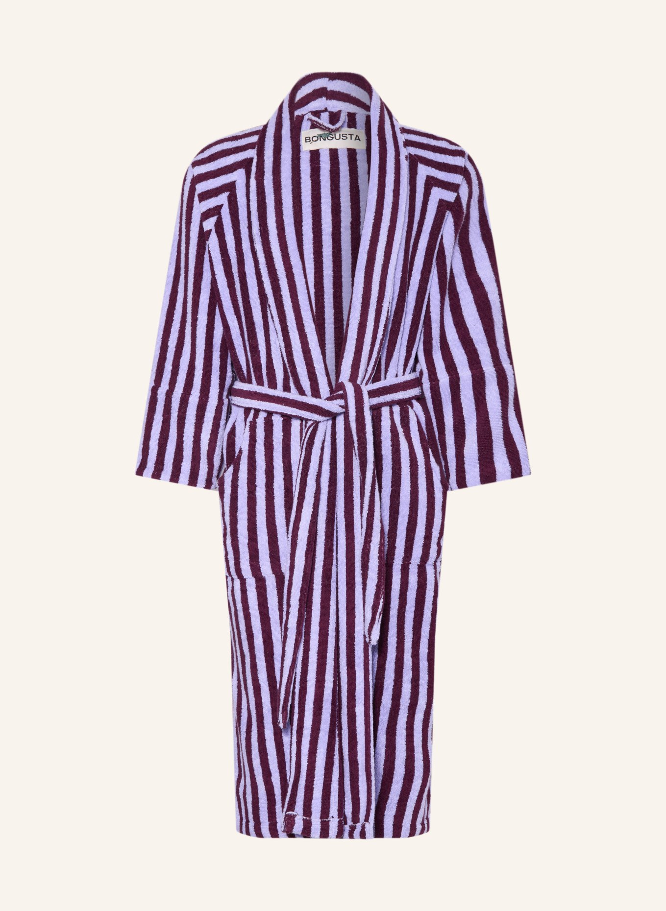 BONGUSTA Peignoir unisexe NARAM: LILAS CLAIR / LILAS FONCÉ