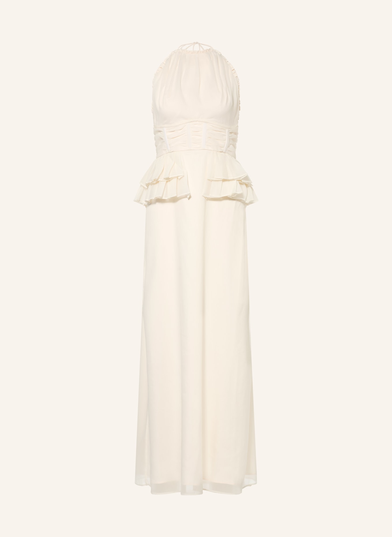 MALINA Robe PIXIE à volants: CRÈME