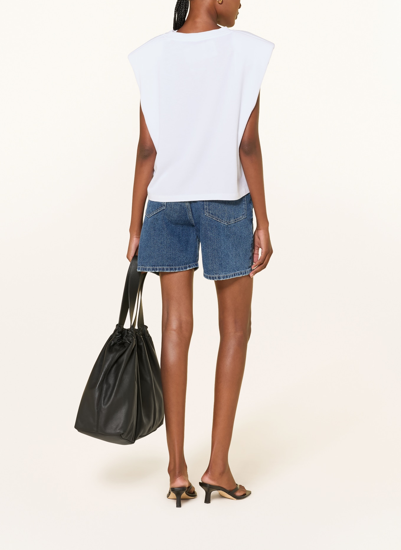 black palms Top ICONIC: WEISS