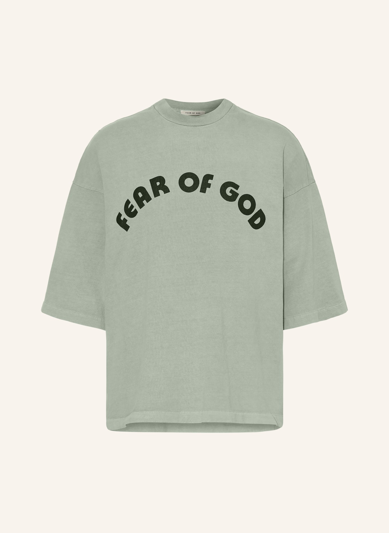 FEAR OF GOD Oversized-Shirt: MINT / SCHWARZ