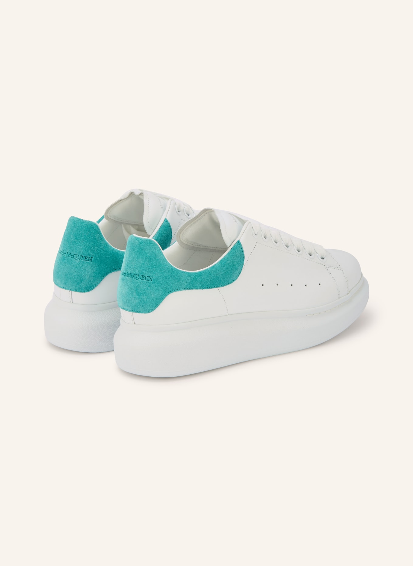McQUEEN Sneaker: WEISS / GRÜN