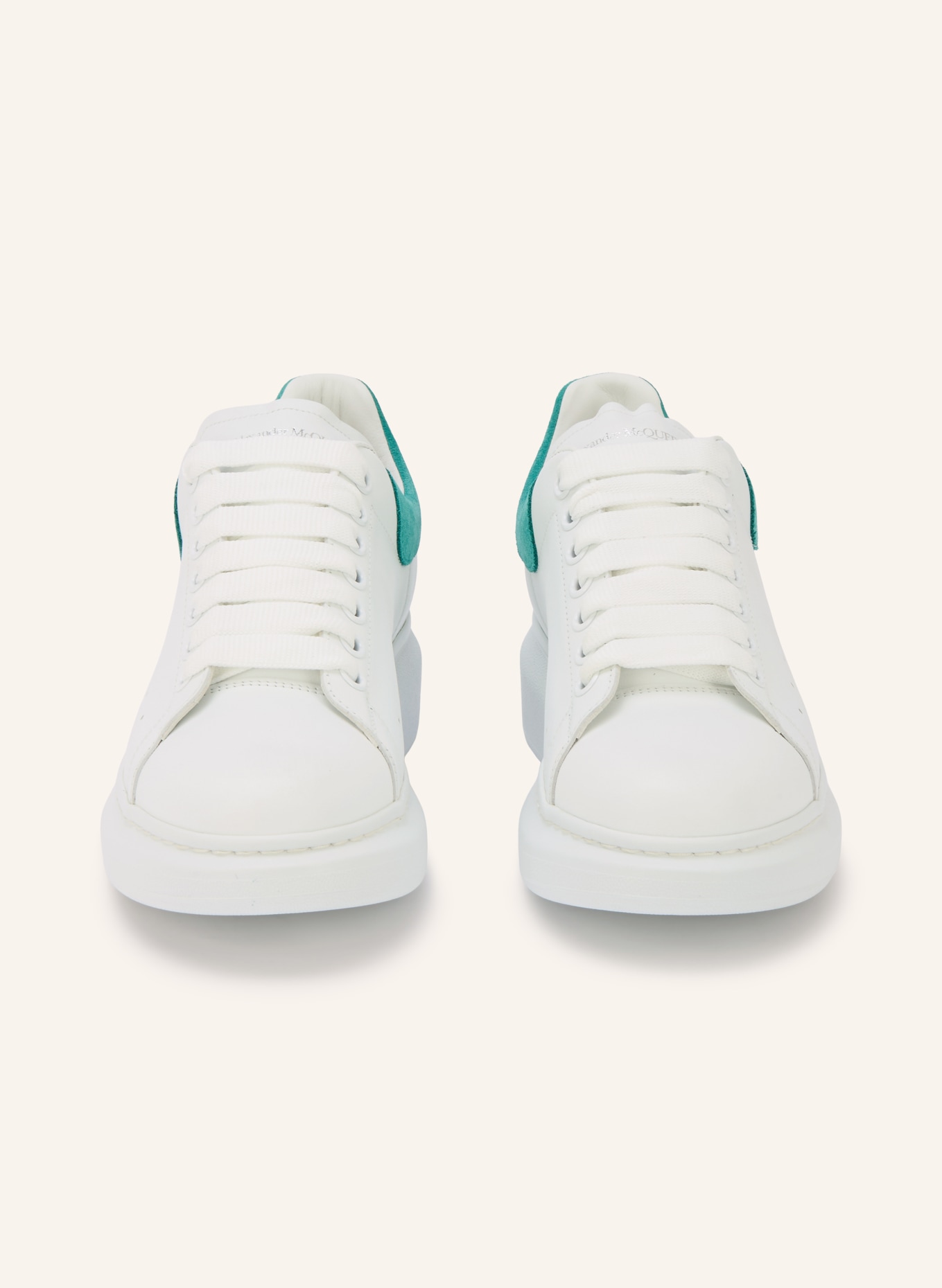 McQUEEN Sneaker: WEISS / GRÜN