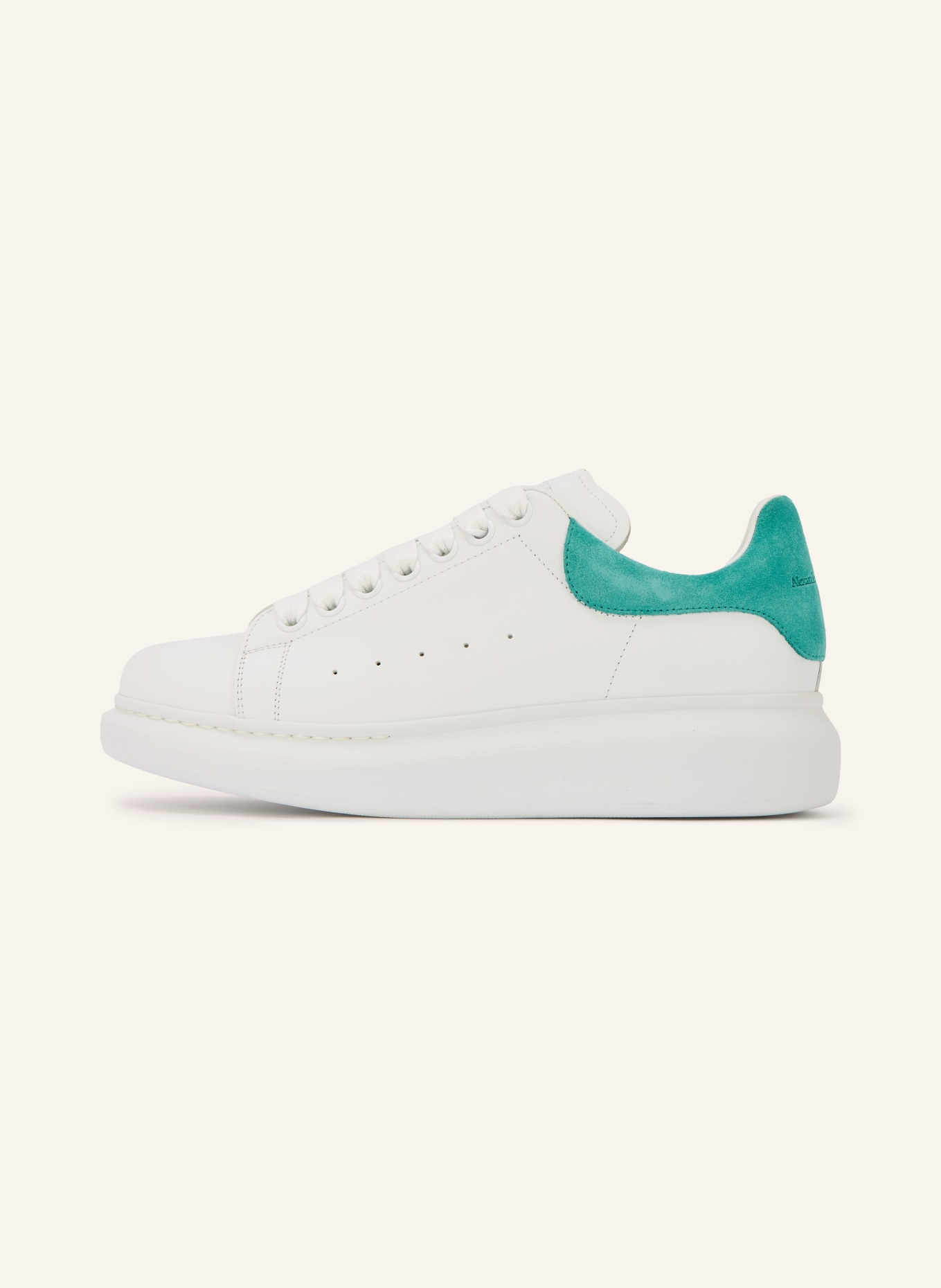McQUEEN Sneaker: WEISS / GRÜN