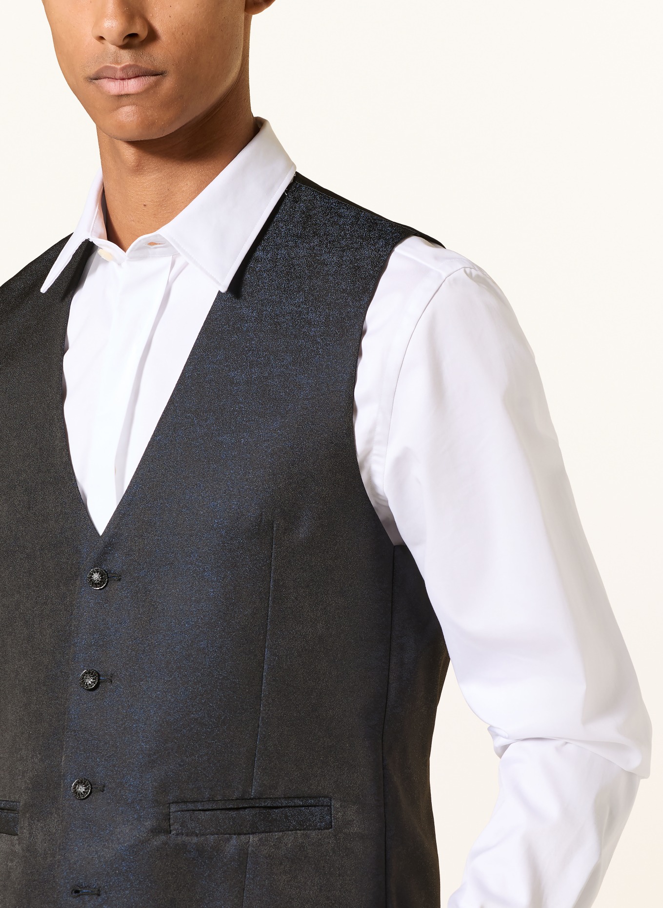 WILVORST Slim fit jakke: 030 SCHWARZ