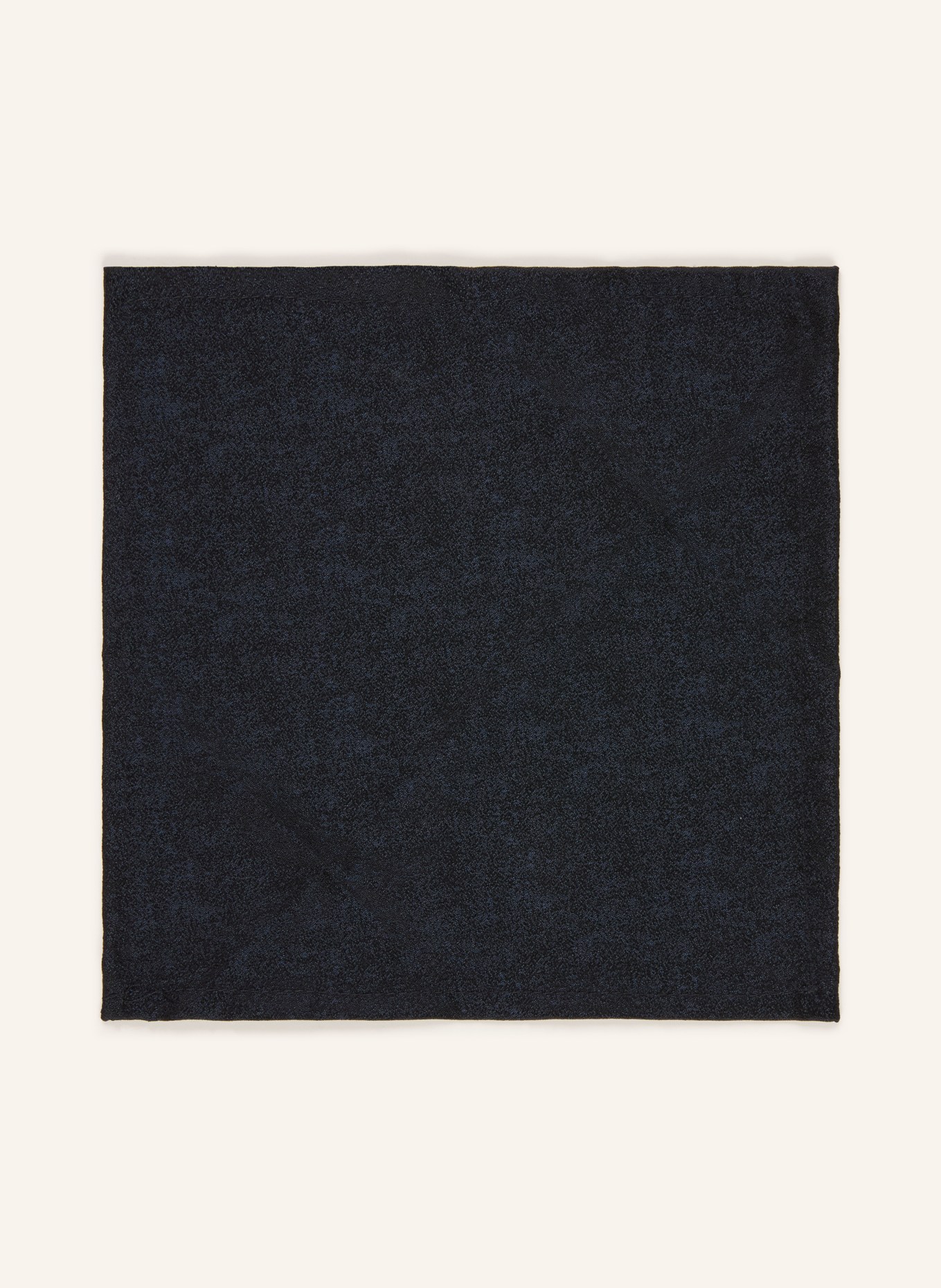 WILVORST Set: Tie and pocket square: DARK BLUE / BLACK