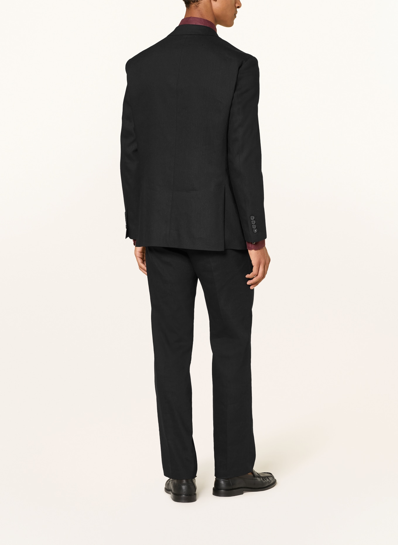 STRELLSON Anzugsakko ASHTON5 Slim Fit mit Leinen: SCHWARZ