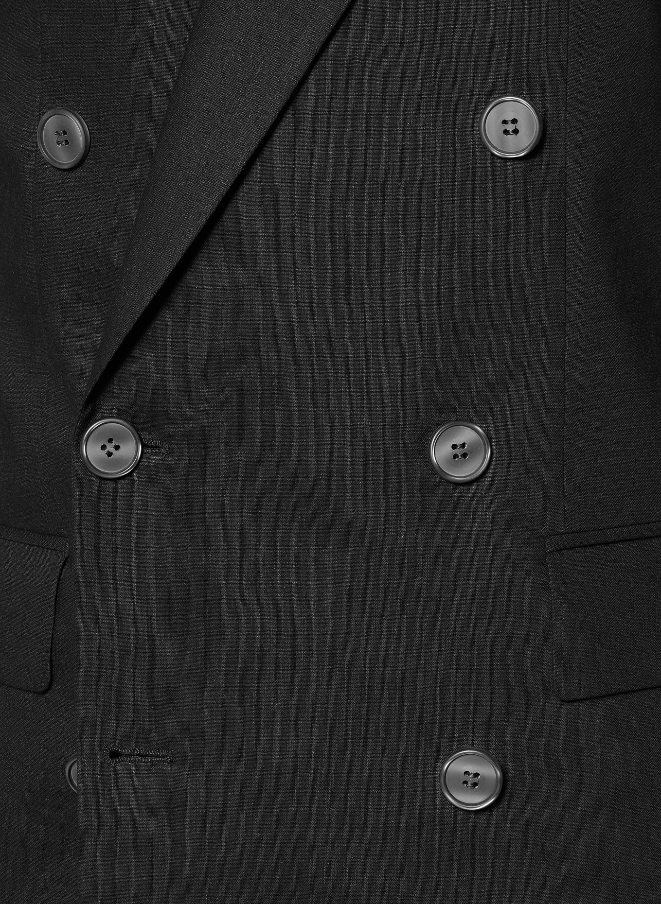 STRELLSON Anzugsakko ASHTON5 Slim Fit mit Leinen: SCHWARZ
