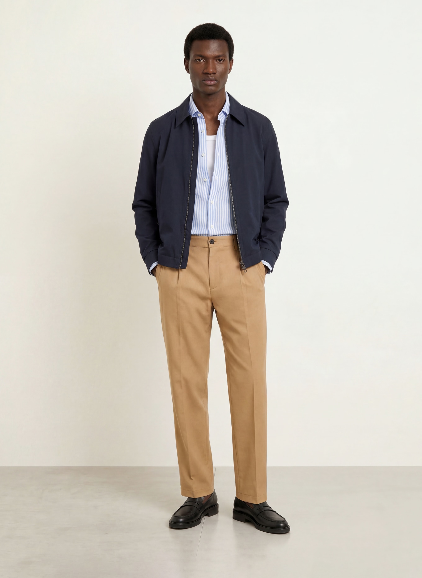 STRELLSON JAROD2 Loose Fit Pants: CAMEL
