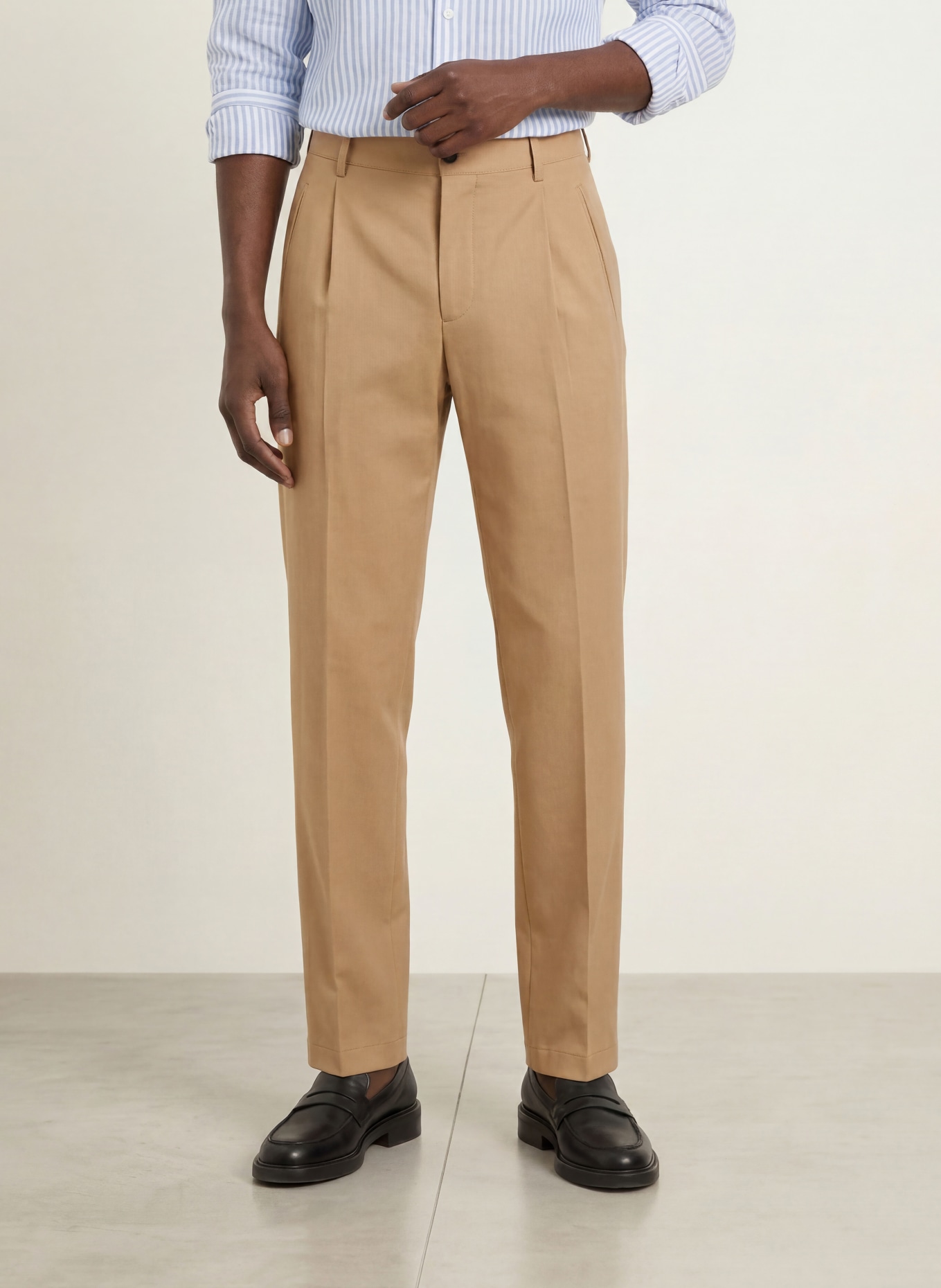 STRELLSON JAROD2 Loose Fit Pants: CAMEL