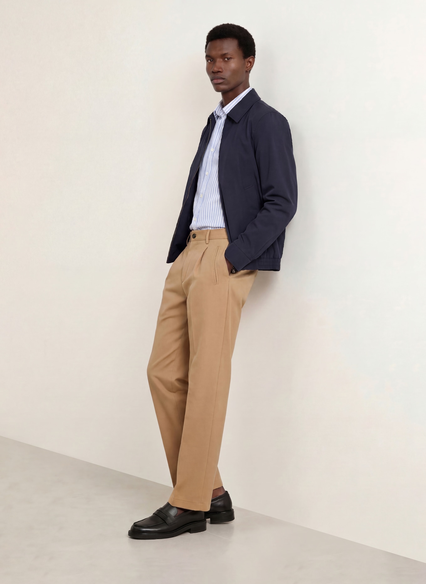 STRELLSON JAROD2 Loose Fit Pants: CAMEL